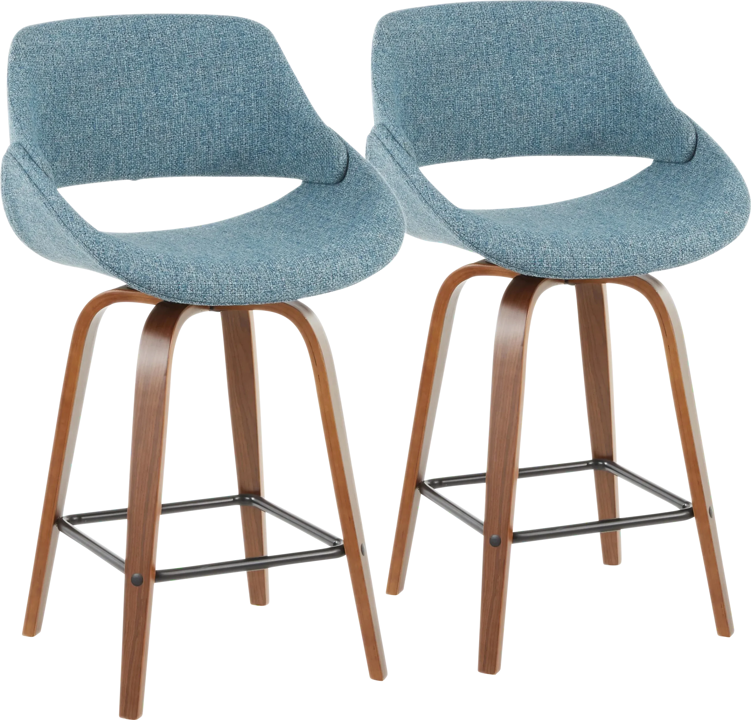 Caliborne Blue Counter Height Stool, Set of 2