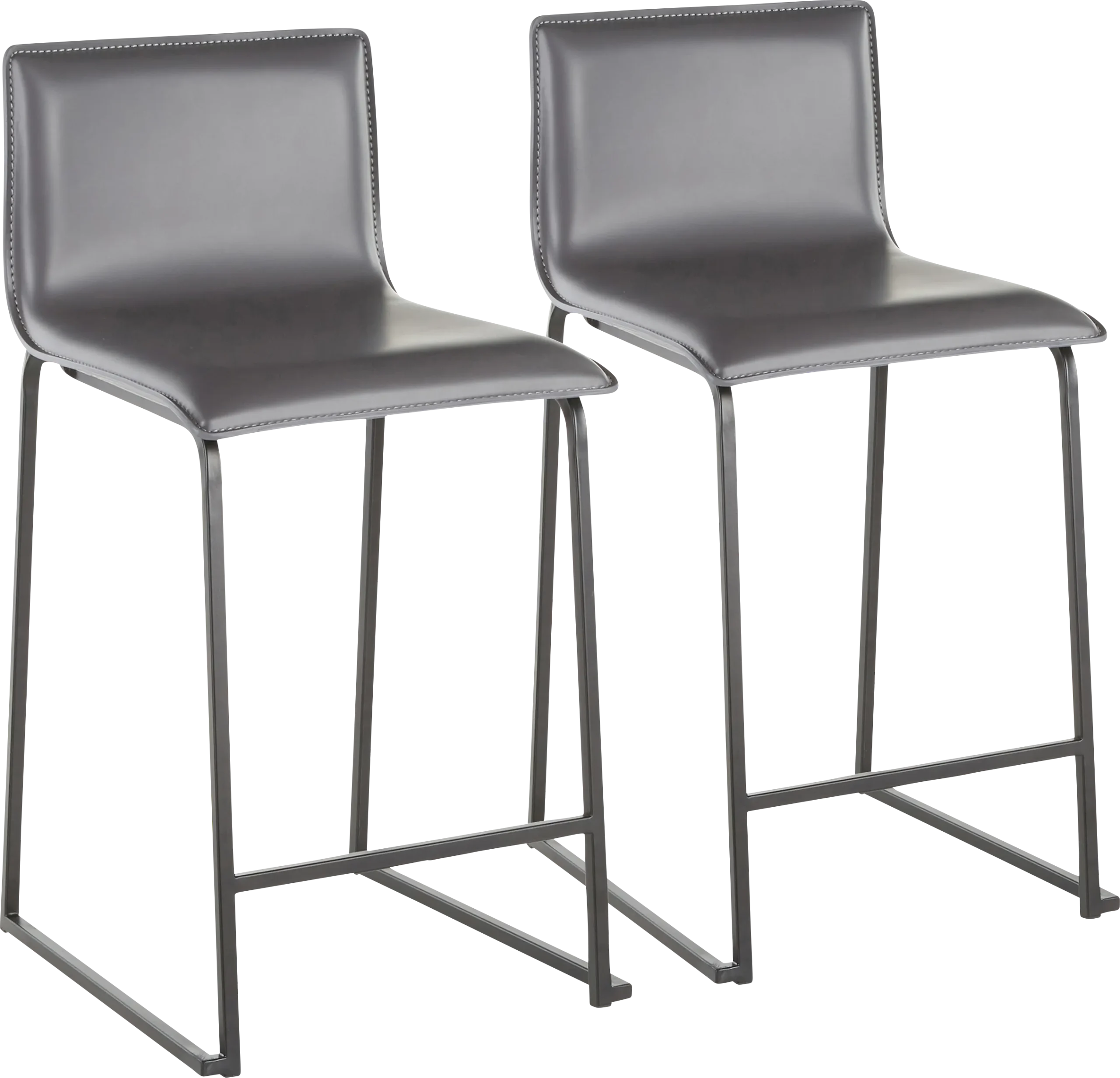 Dannelly Gray Counter Height Stool, Set of 2