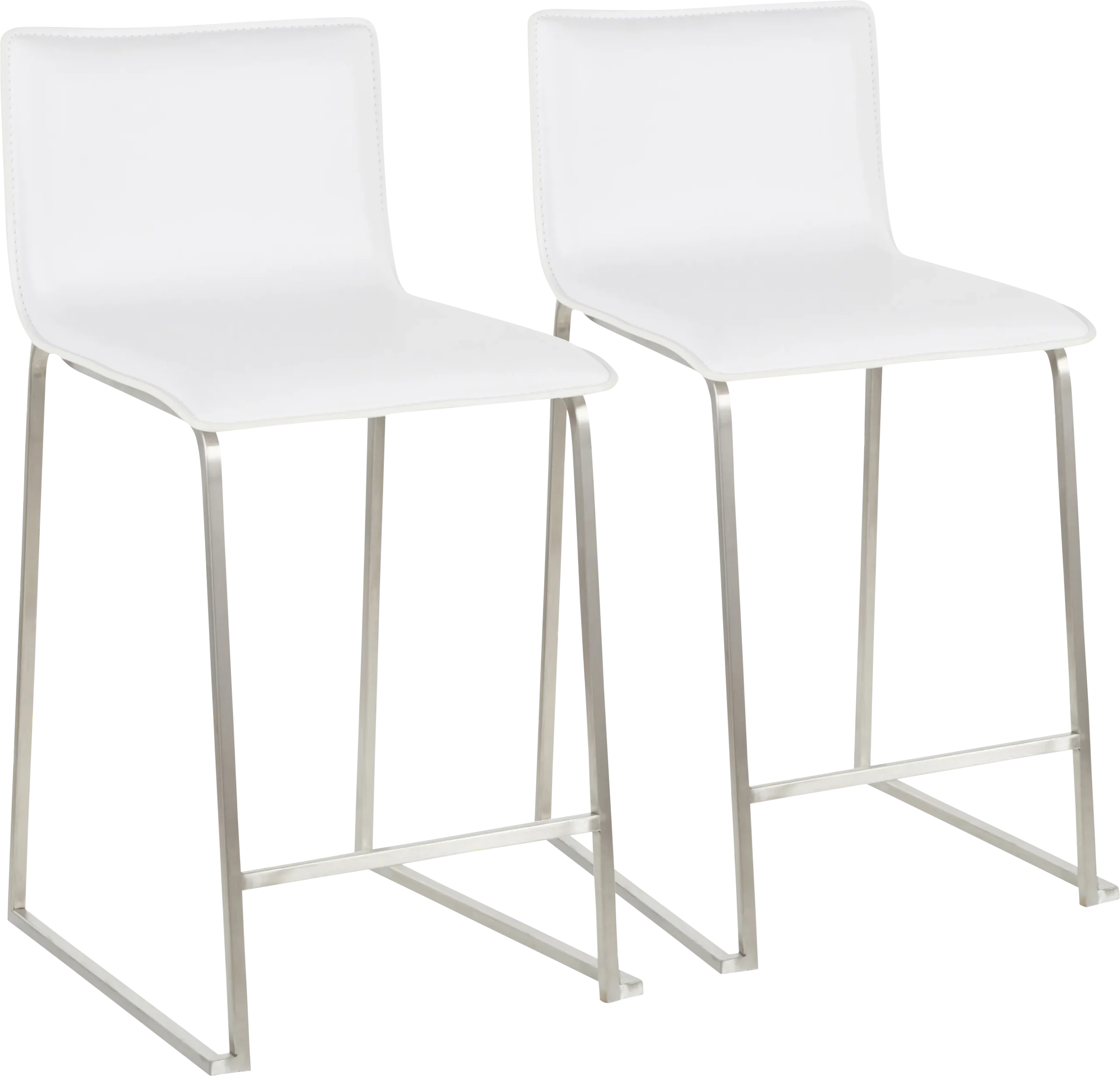 Dannelly Grove White Counter Height Stool, Set of 2
