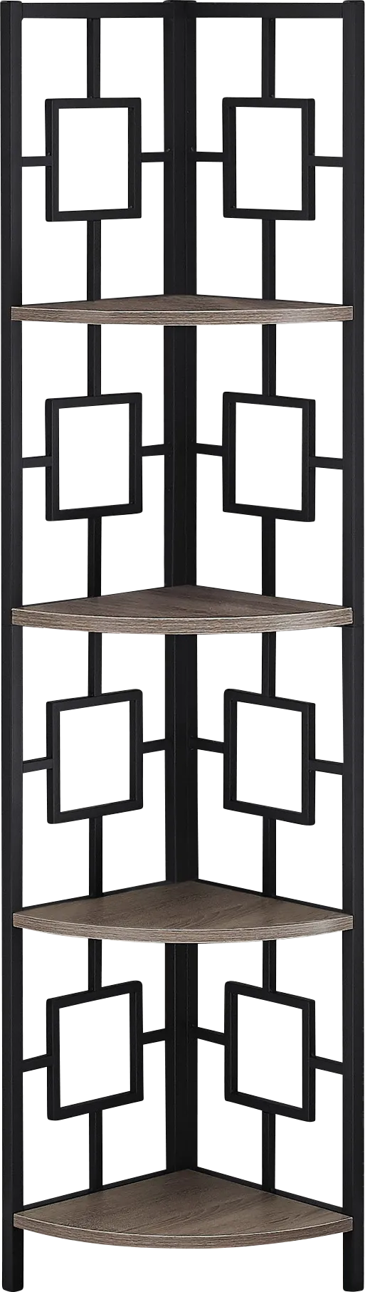 Dorminey Dark Taupe Bookcase