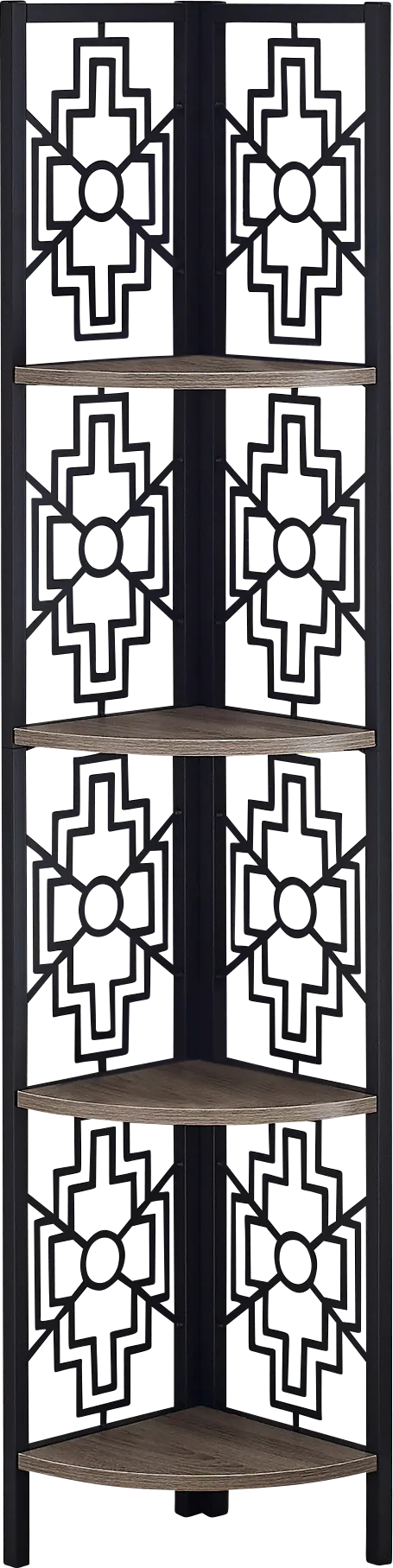 Dorminey Taupe Bookcase