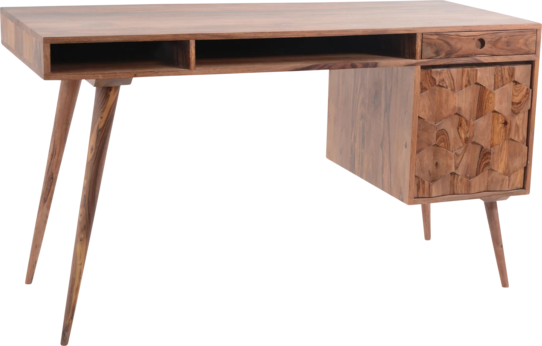 Bloomberry Brown Desk
