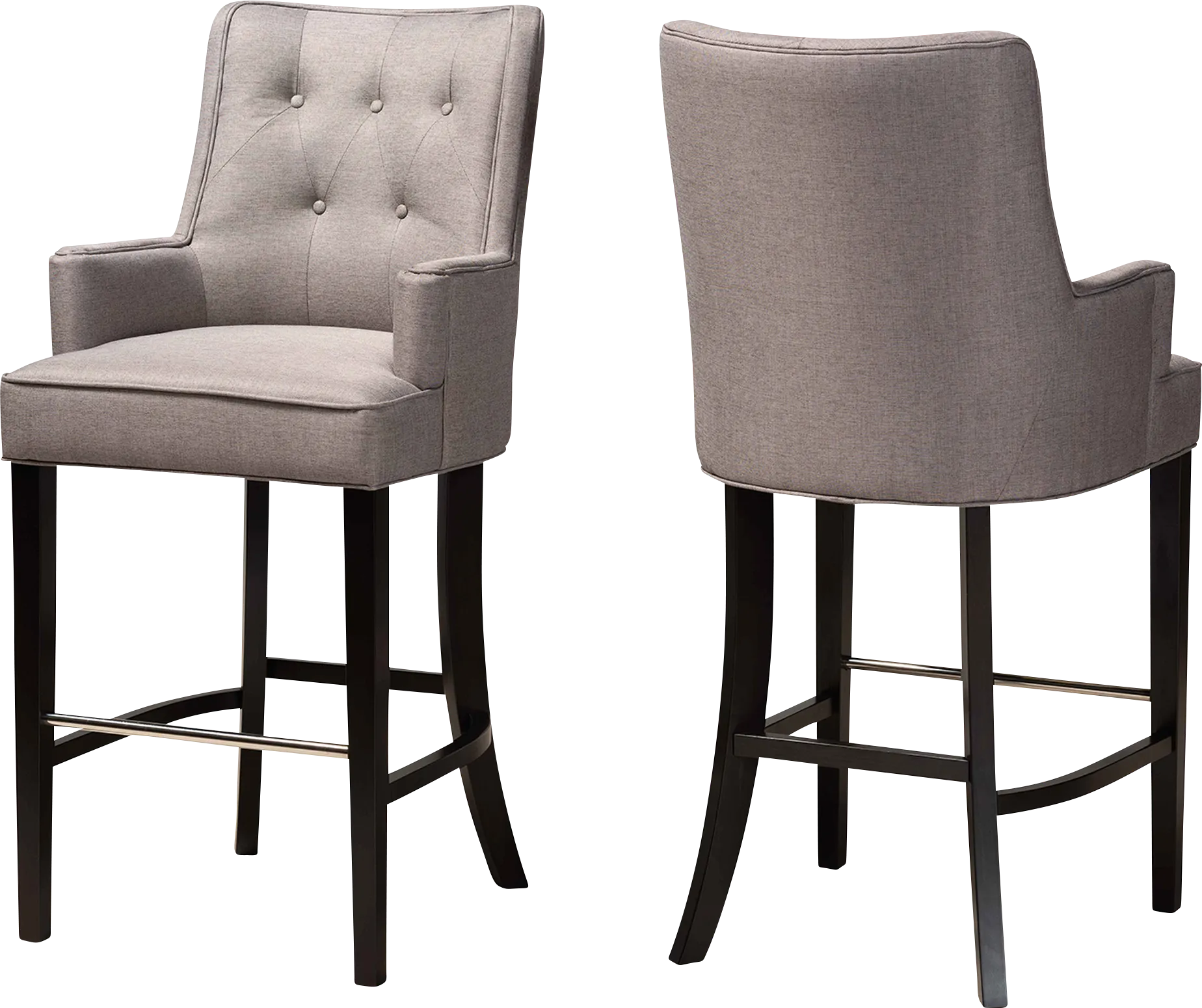 Chalfant Gray Barstool, Set of 2