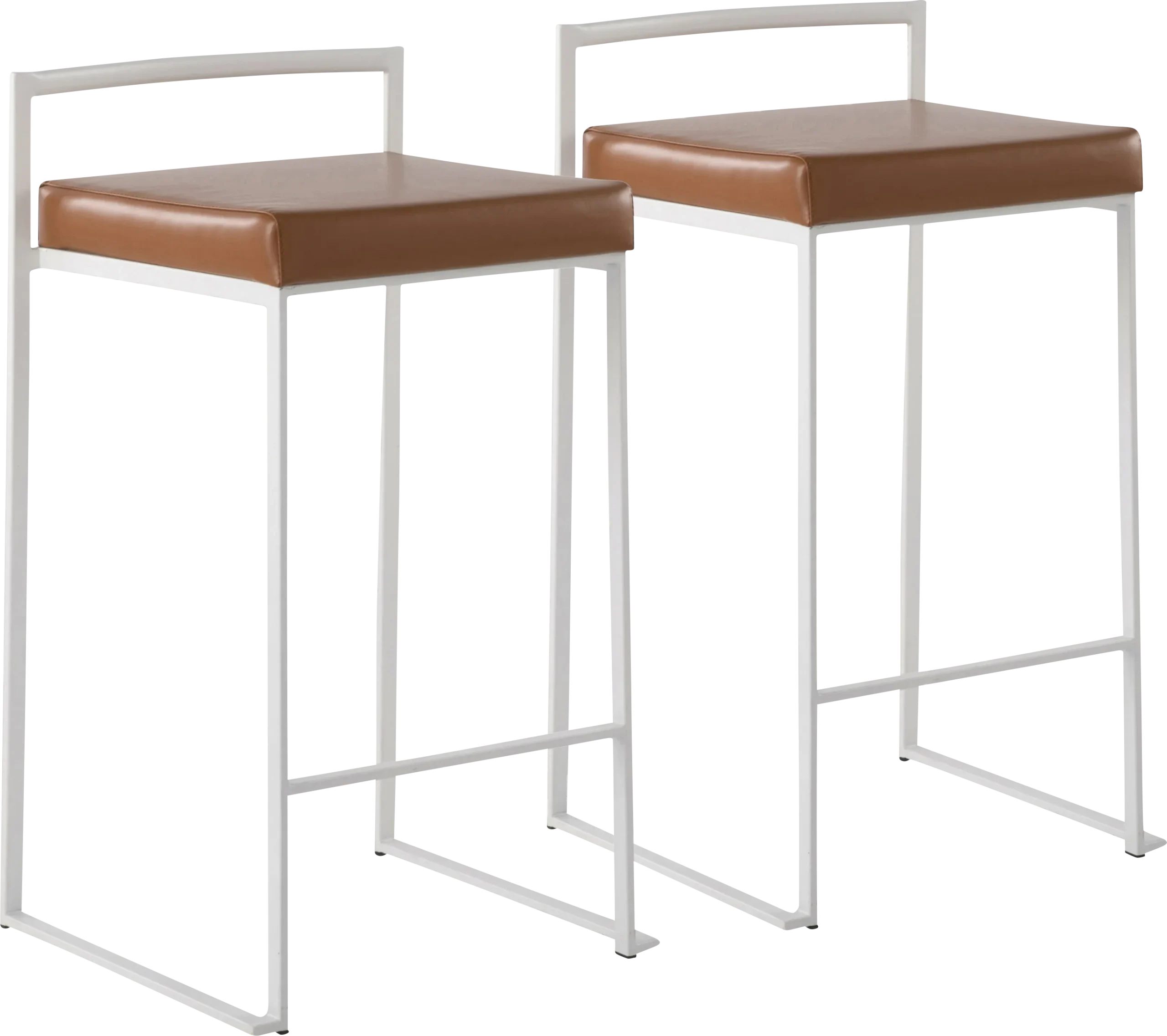 Birdlake V Camel Counter Height Stool, Set of 2