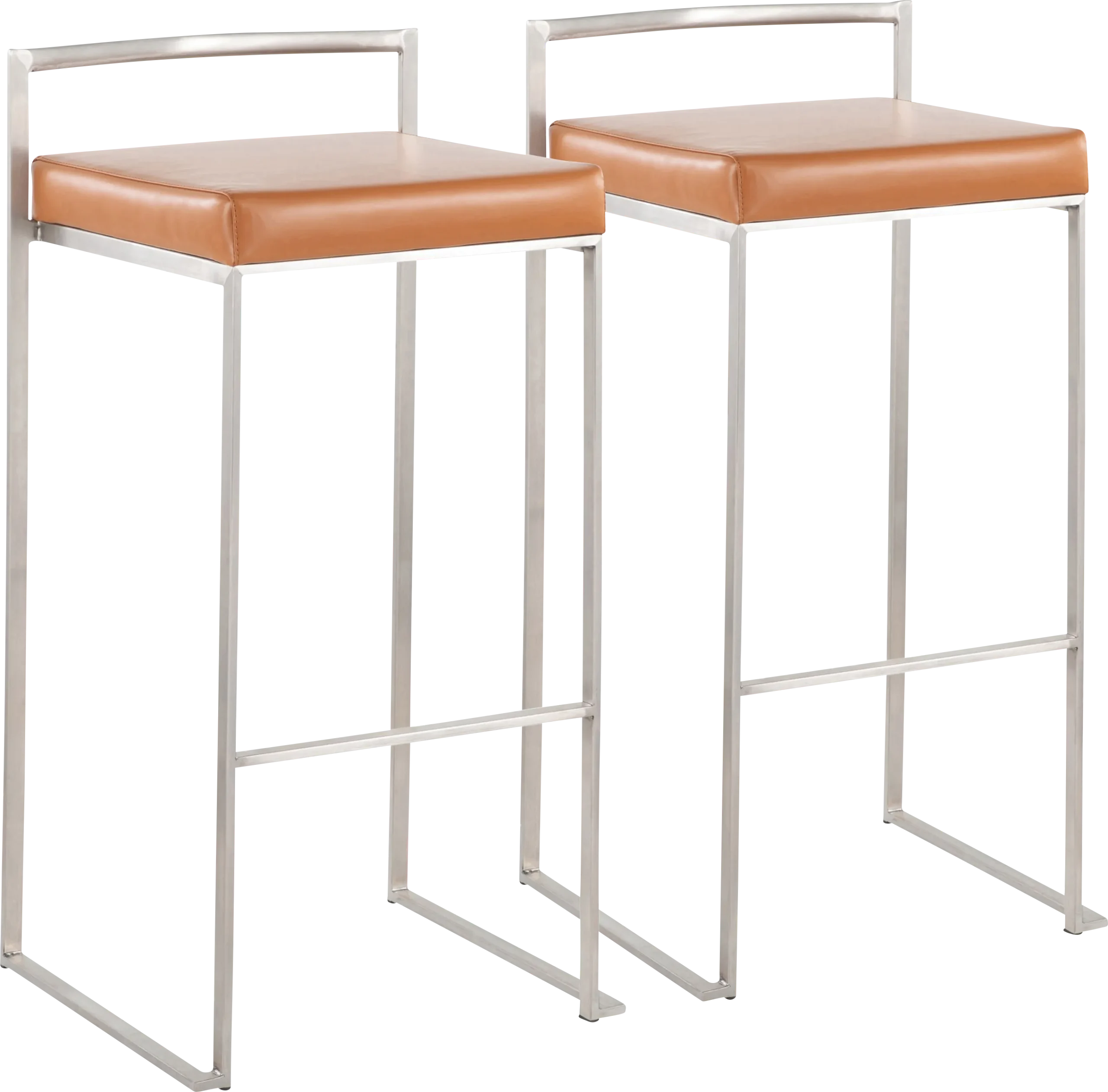 Birdlake IV Camel Barstool, Set of 2