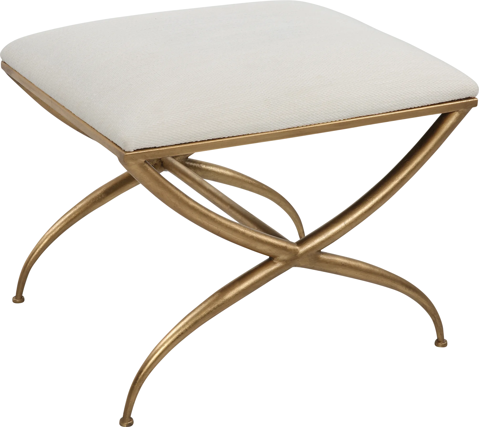 Calaria White Accent Bench
