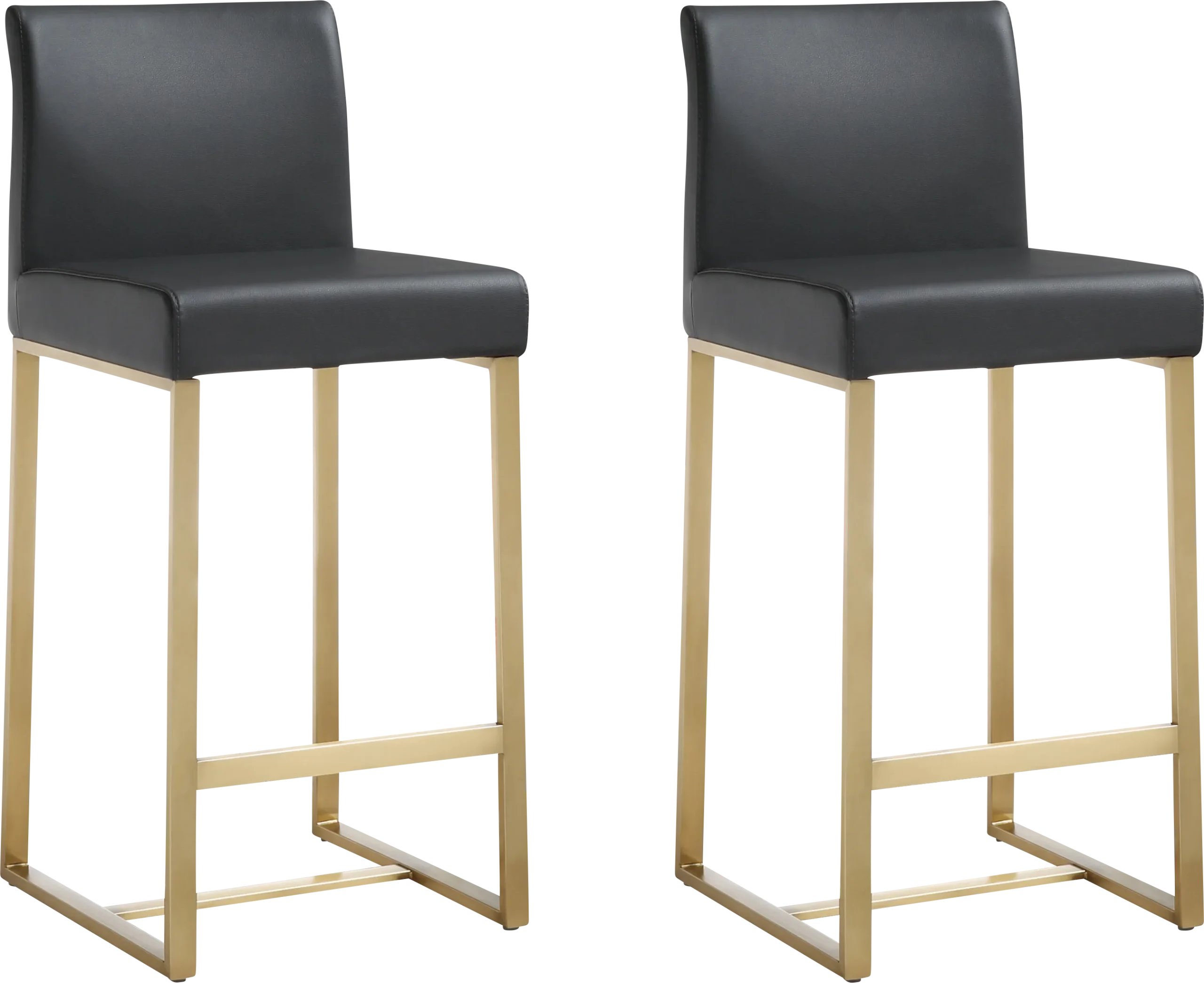 Caliael Black Counter Height Stool, Set of 2
