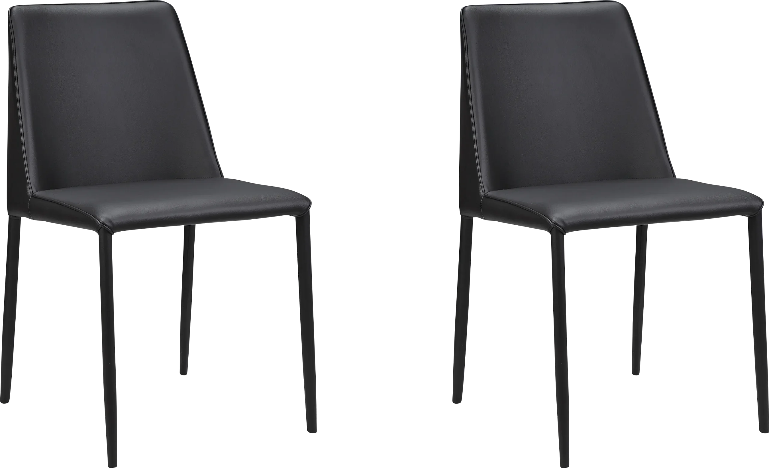 Clayx I Black Side Chair, Set of 2