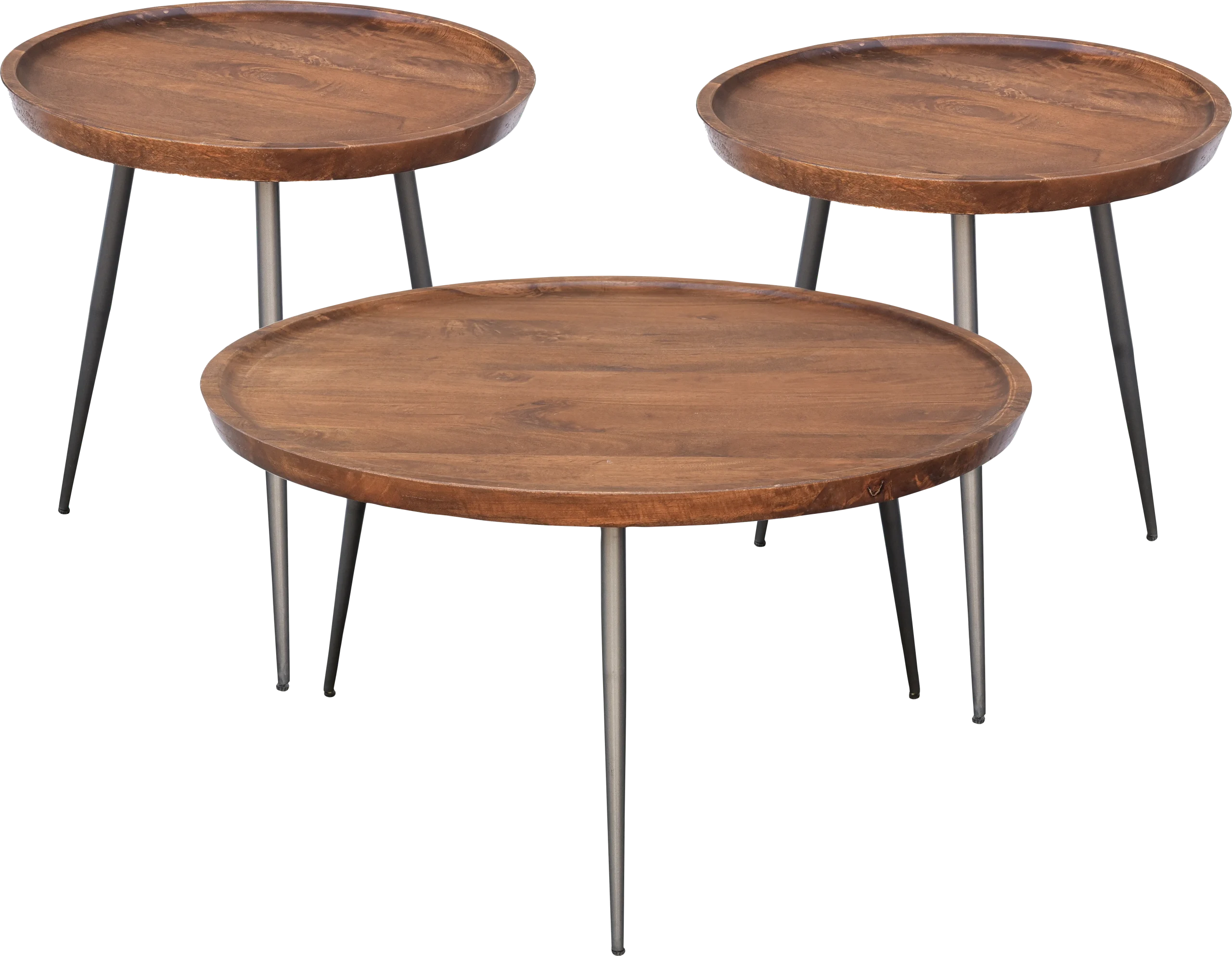 Brendleton Brown 3 Pc Table Set
