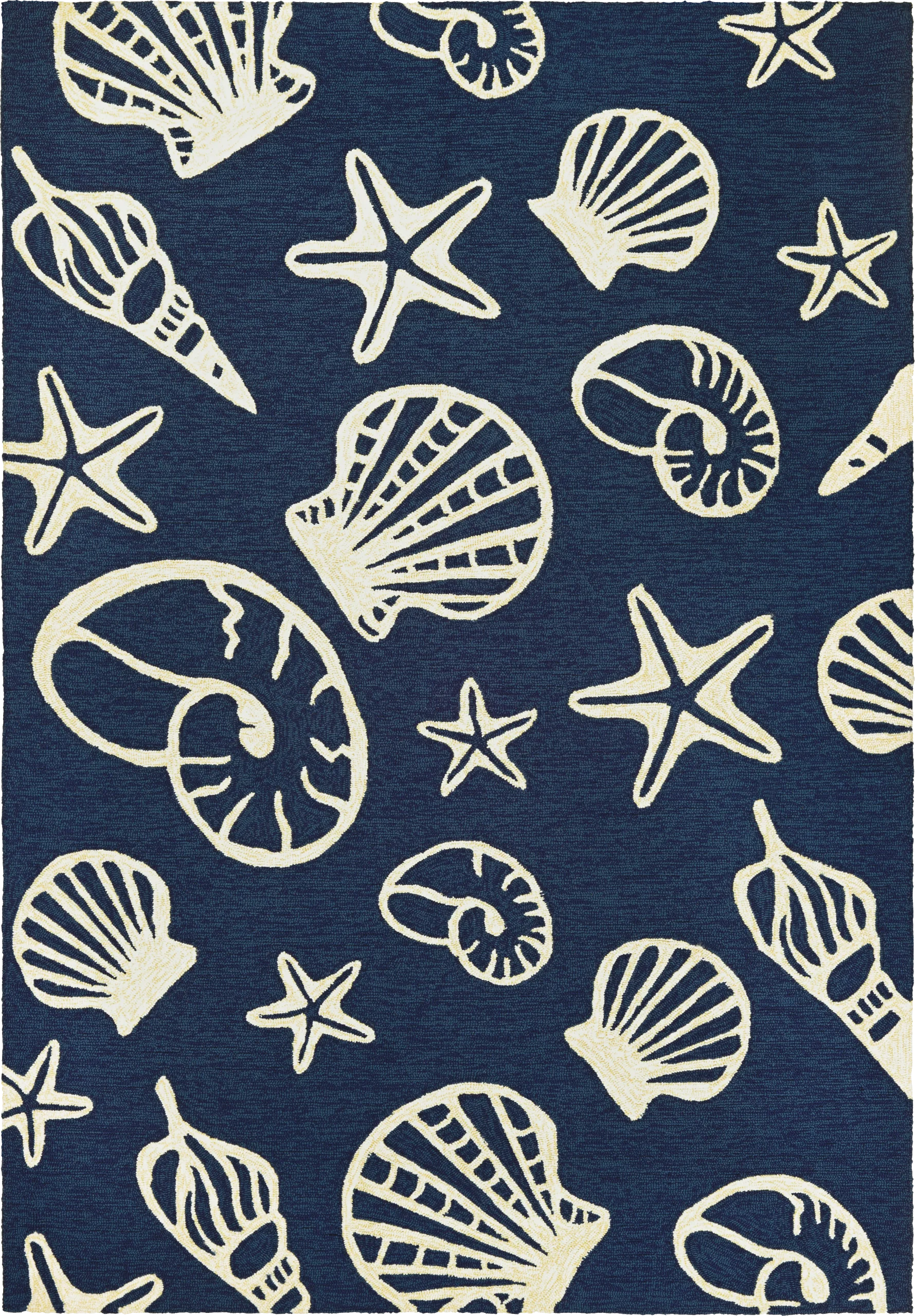 Cardita Blue 5'6 x 8' Indoor/Outdoor Rug