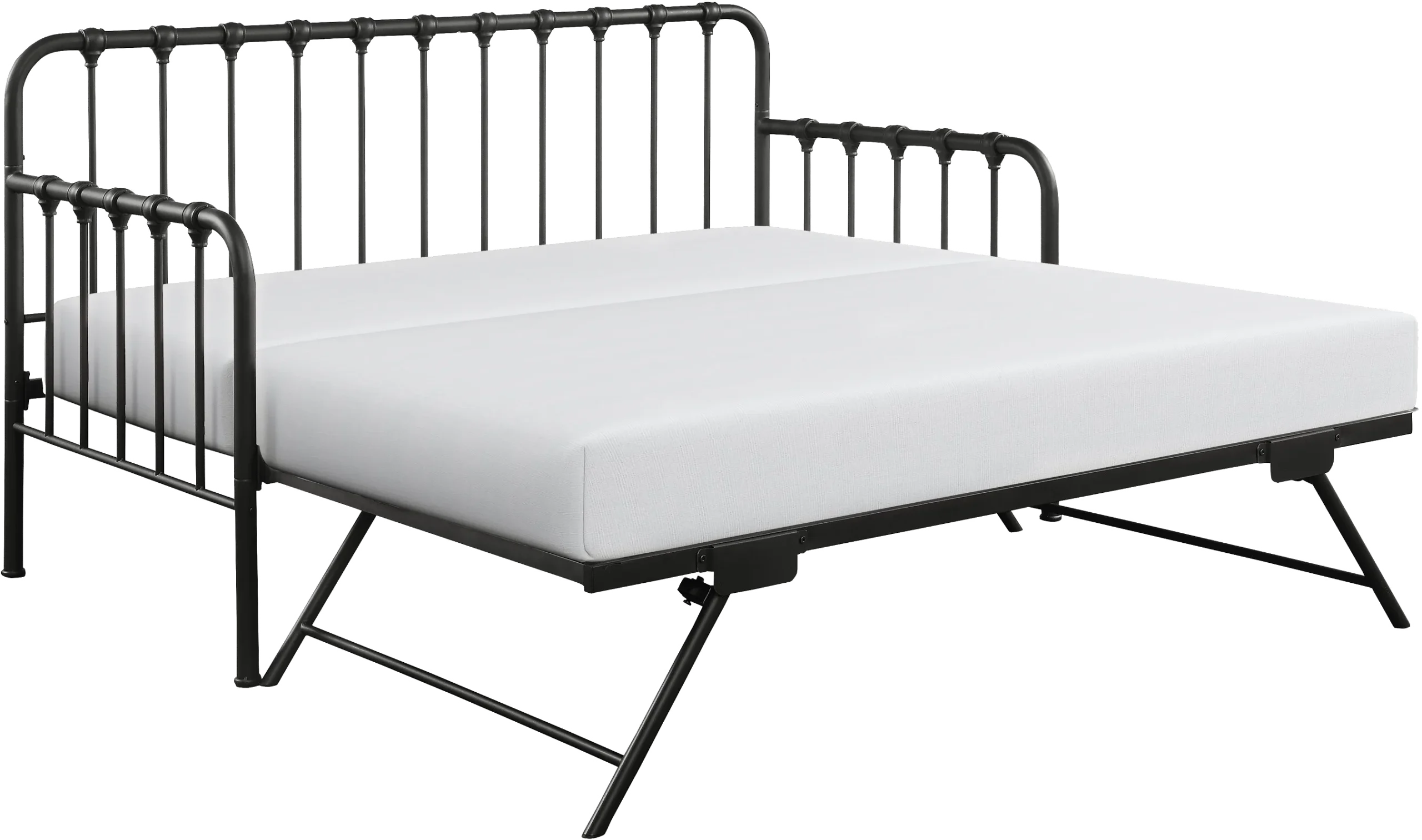 Betlin Black Daybed with Lift Up Trundle