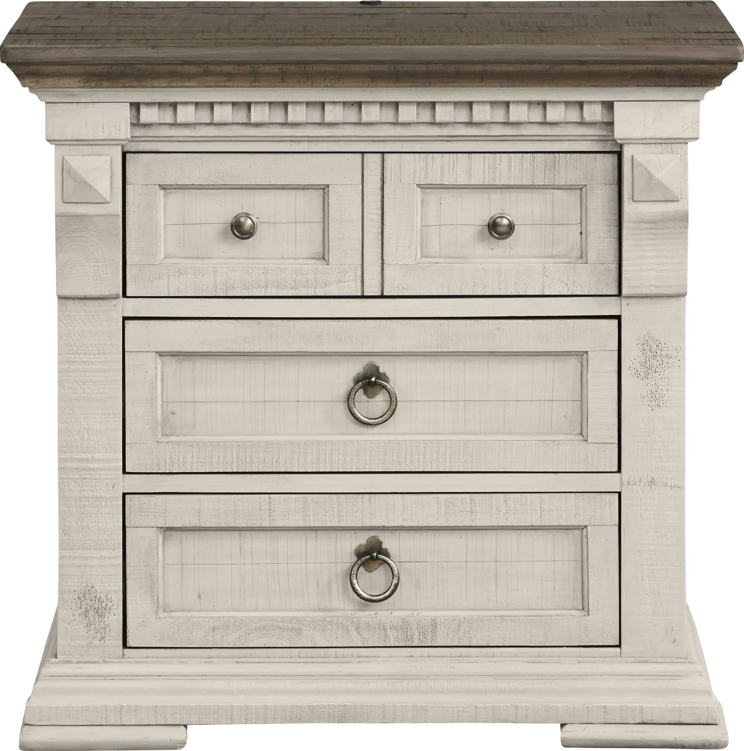 Crestwell Manor White Nightstand