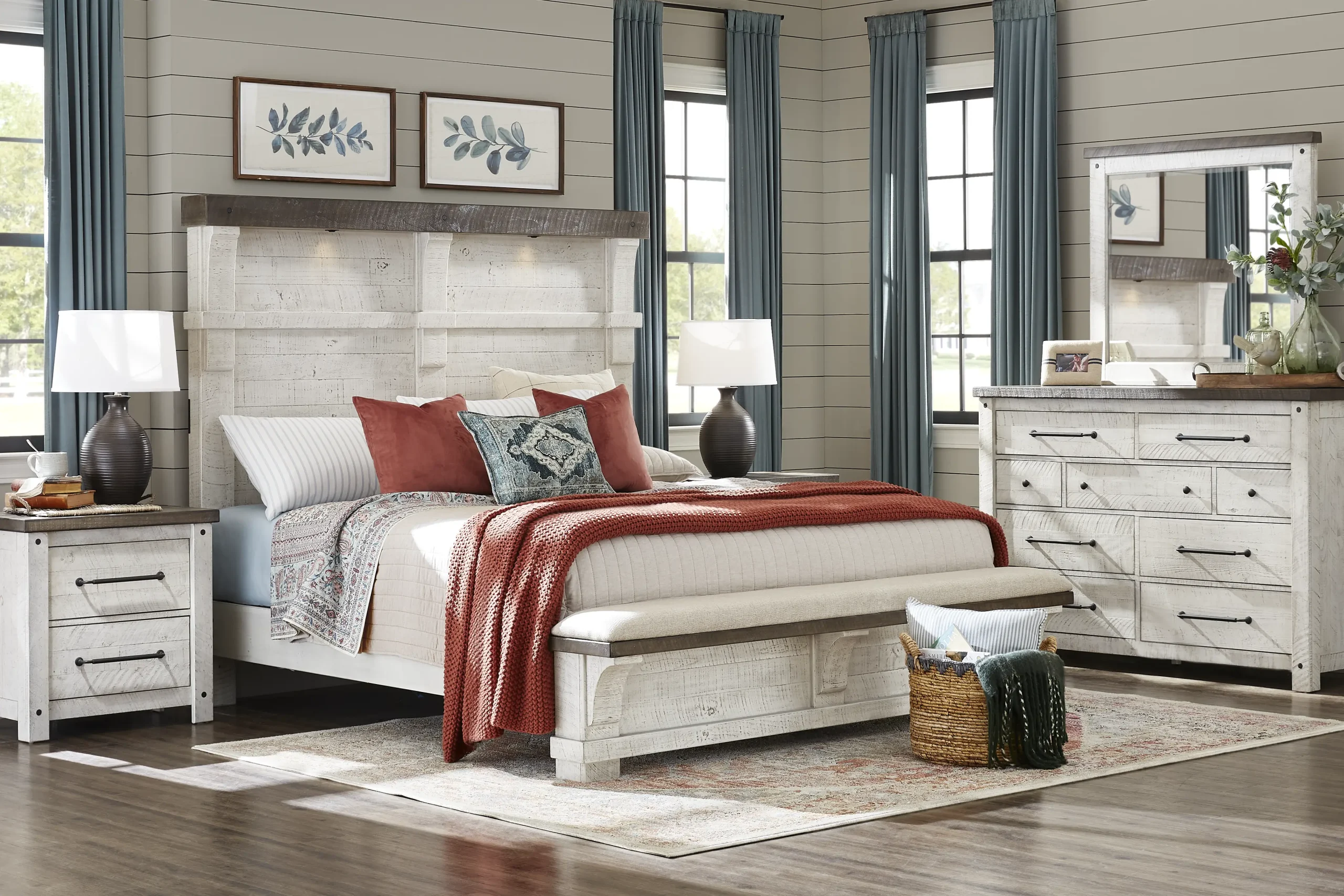 Bretten Crossing White 5 Pc King Bedroom