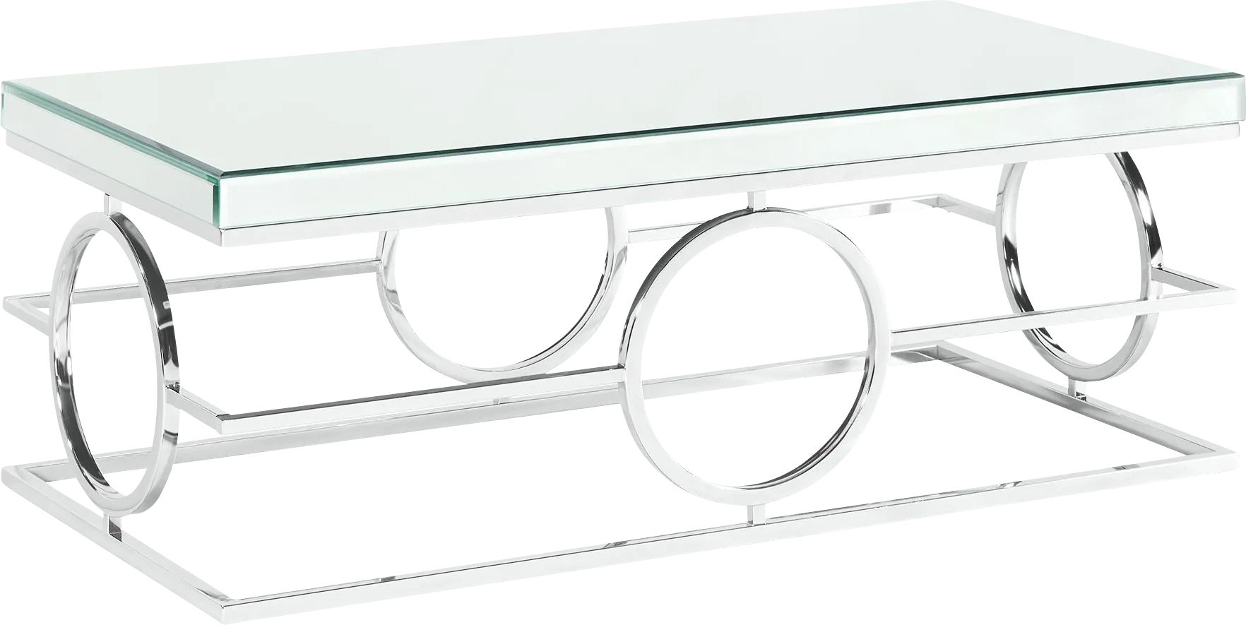 Dassow Chrome Cocktail Table