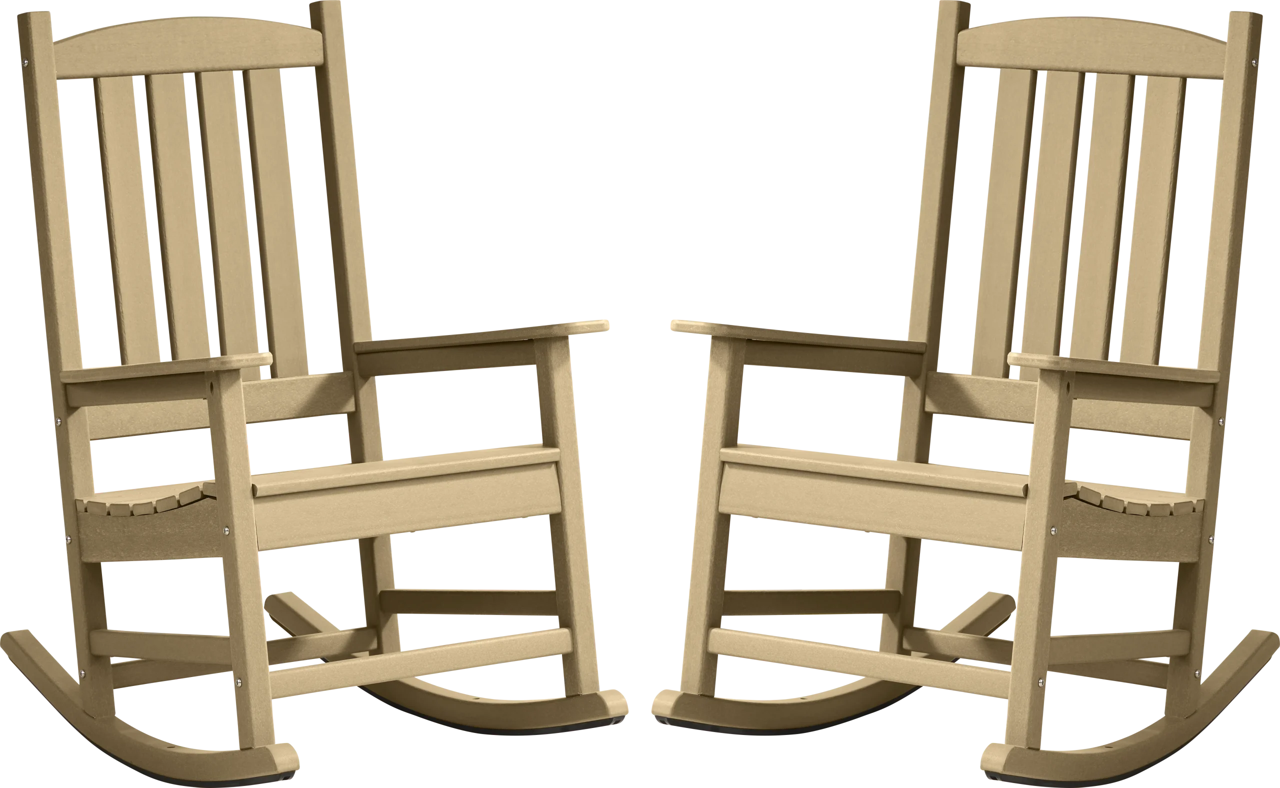 Brocky Brown Outdoor Rocking Chair, Set of Two