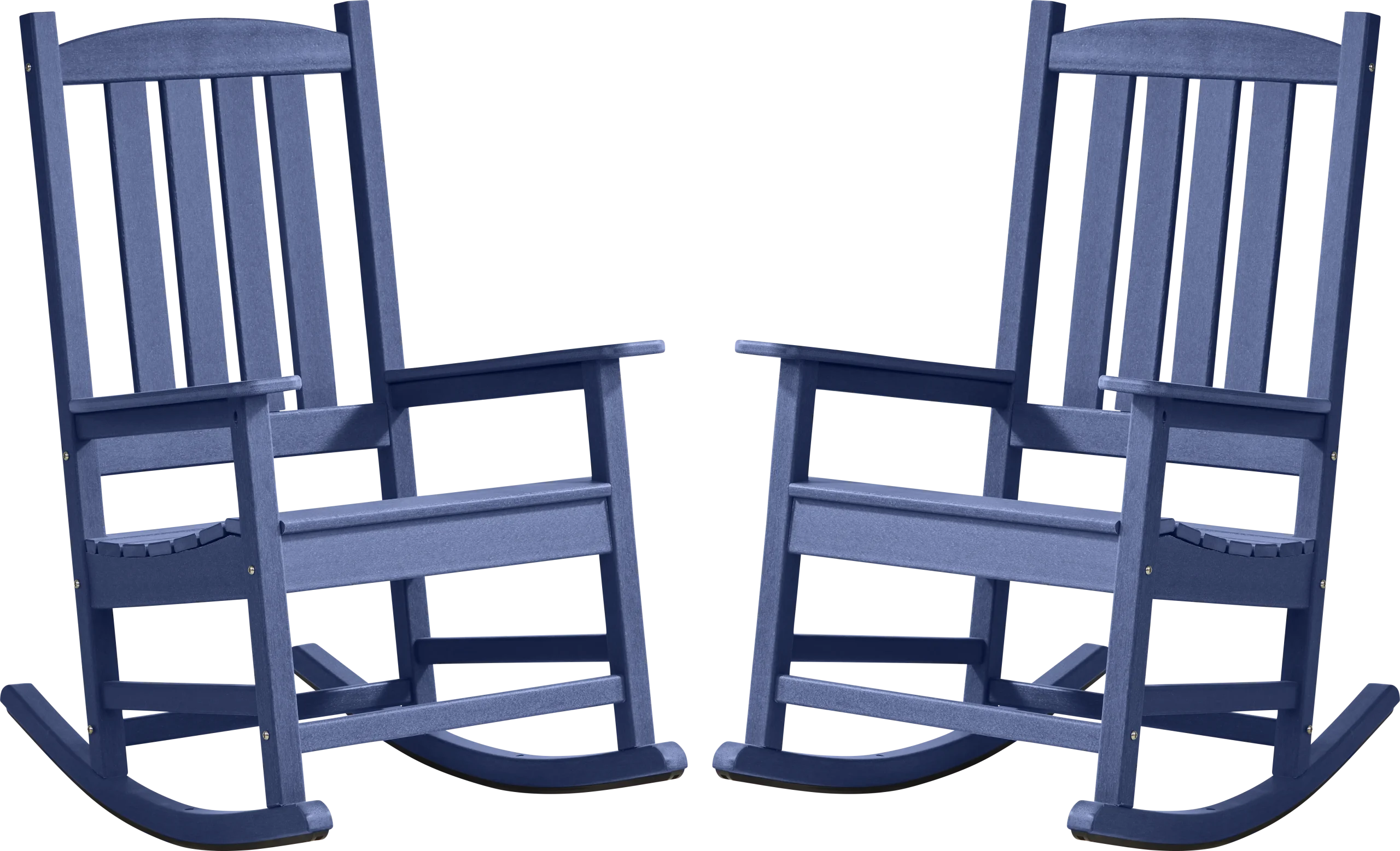 Brocky Navy Outdoor Rocking Chair, Set of Two