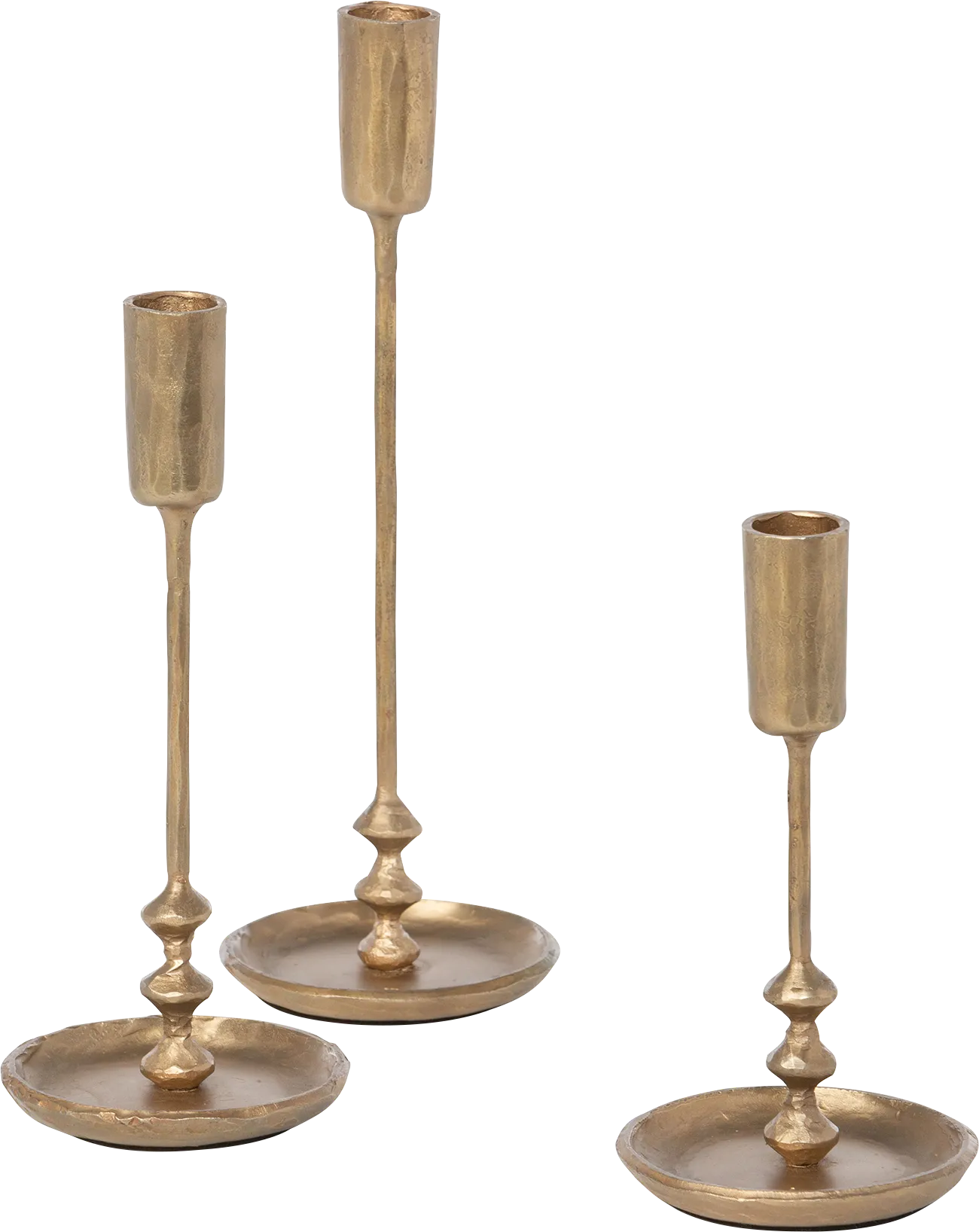 Clattam Gold Candle Holder, Set of 3