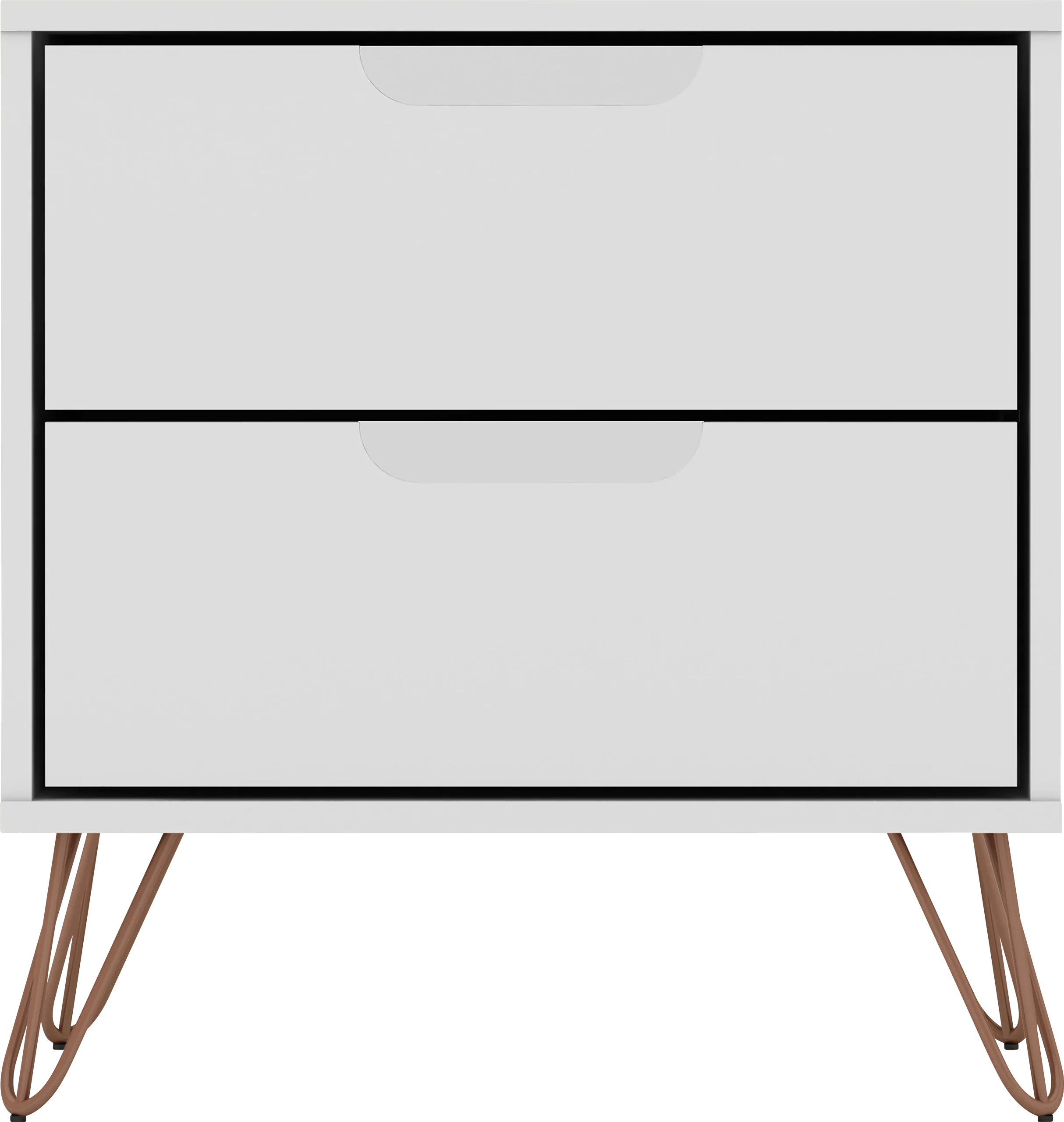 Camomile V White Nightstand