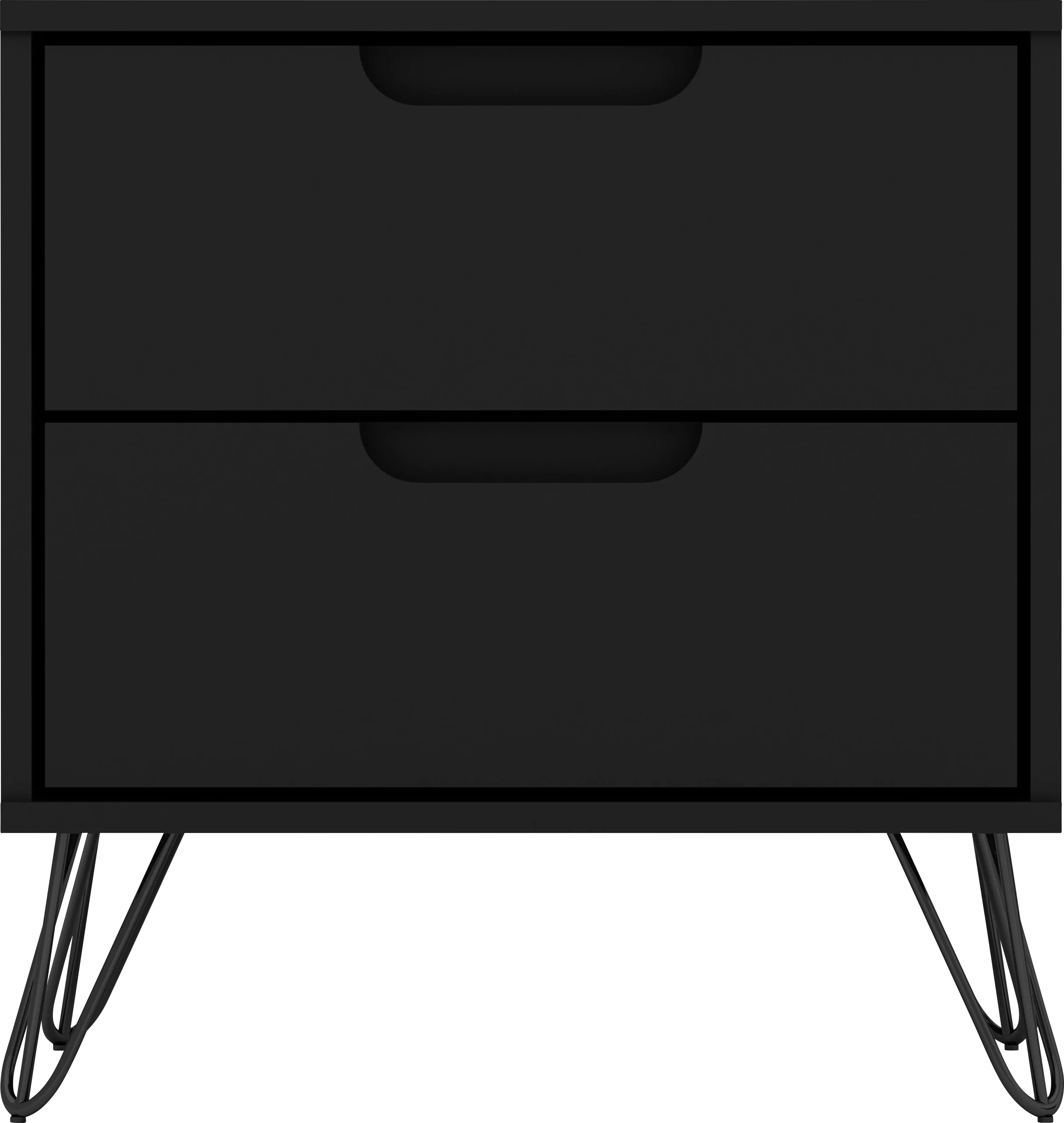 Camomile V Black Nightstand