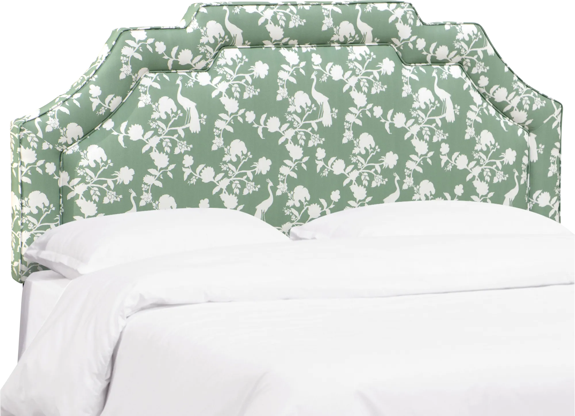 Douro Green Full Upholstered Headboard