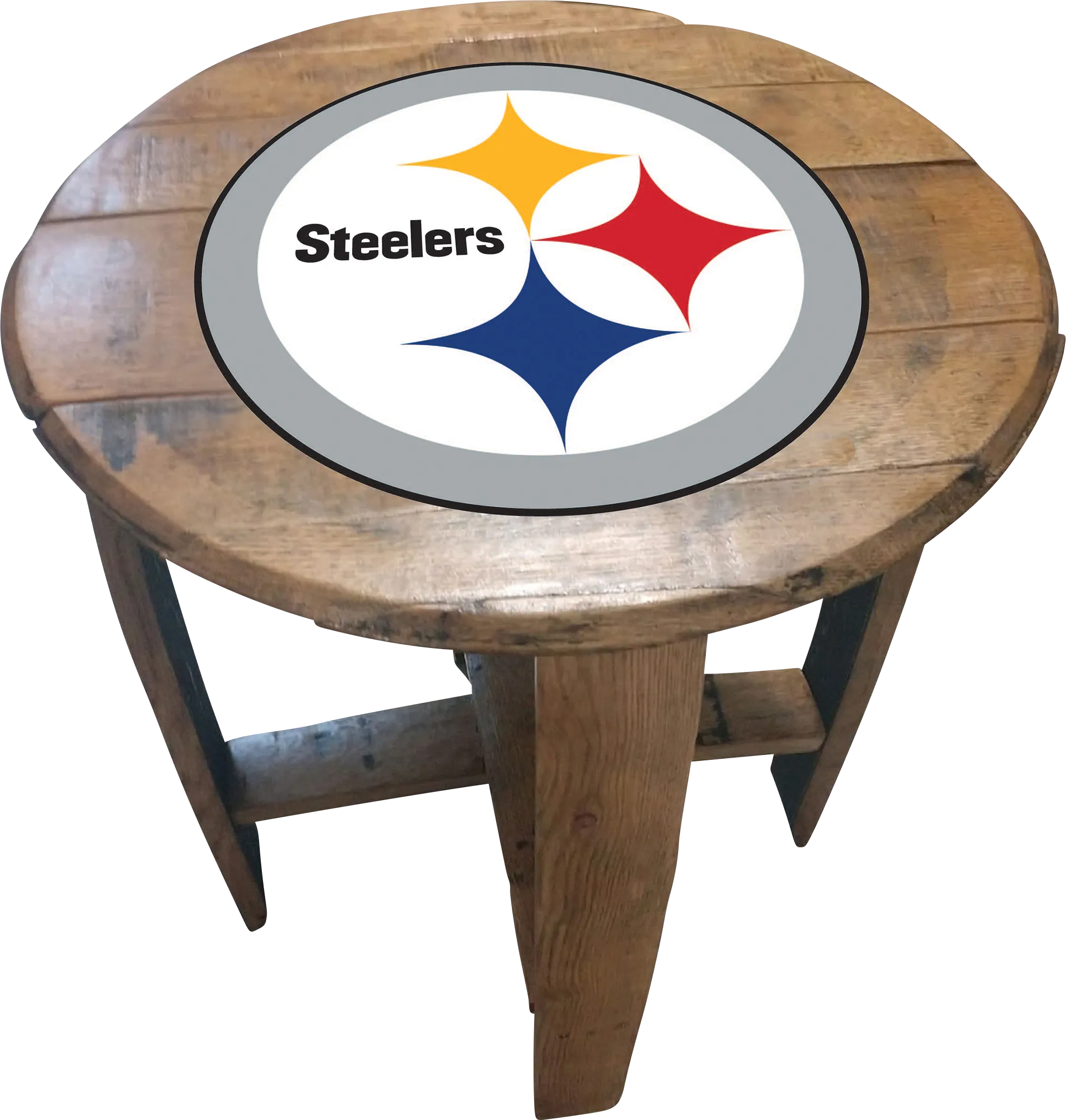 Big Team NFL Pittsburgh Steelers Brown End Table