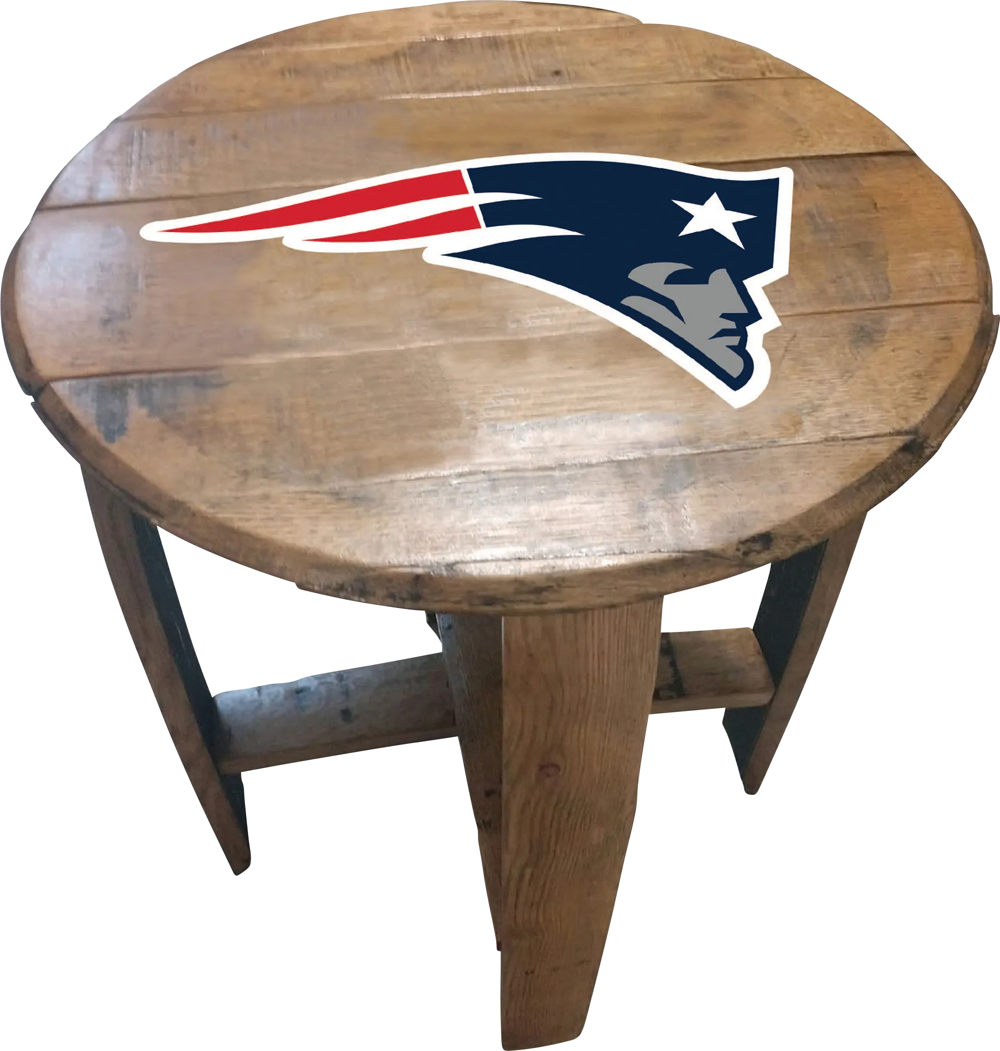 Big Team NFL New England Patriots Brown End Table