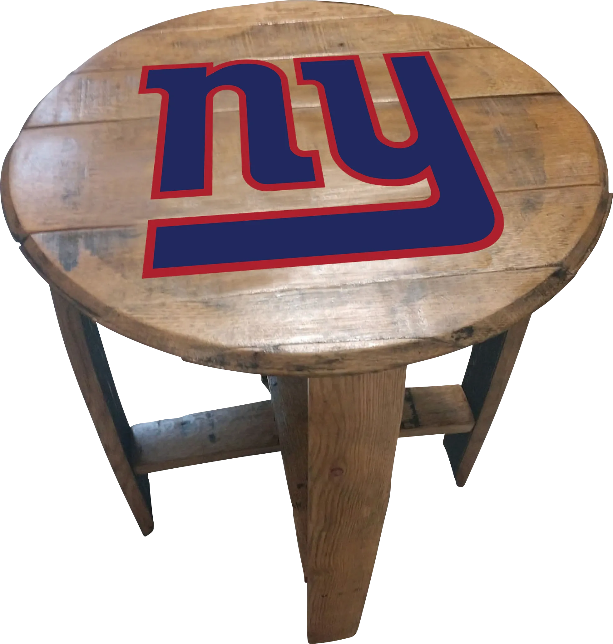 Big Team NFL New York Giants Brown End Table