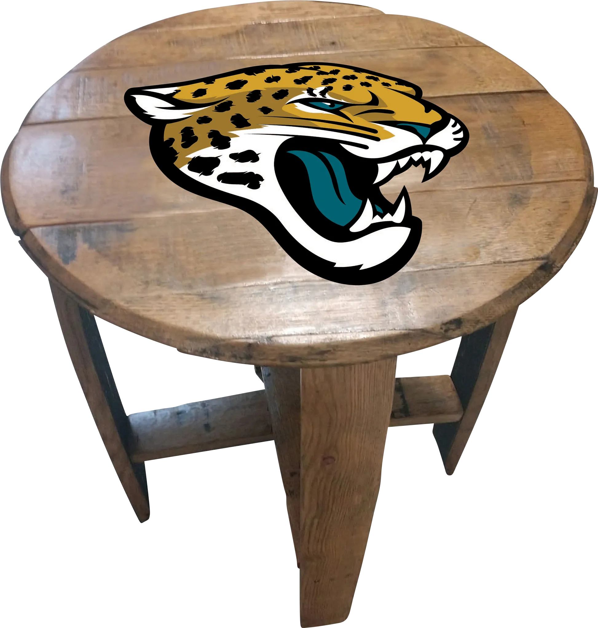 Big Team NFL Jacksonville Jaguars Brown End Table