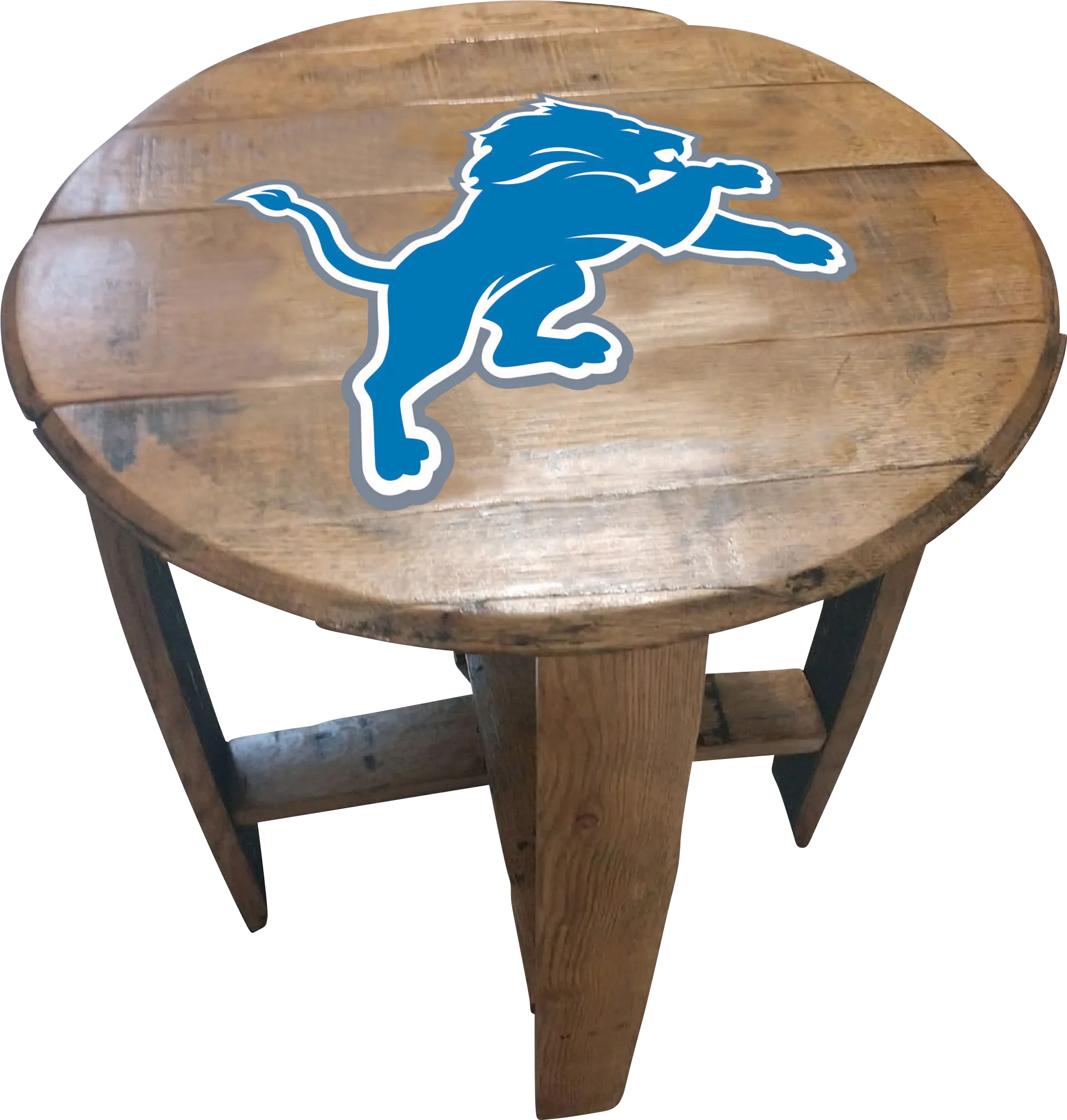 Big Team NFL Detroit Lions Brown End Table