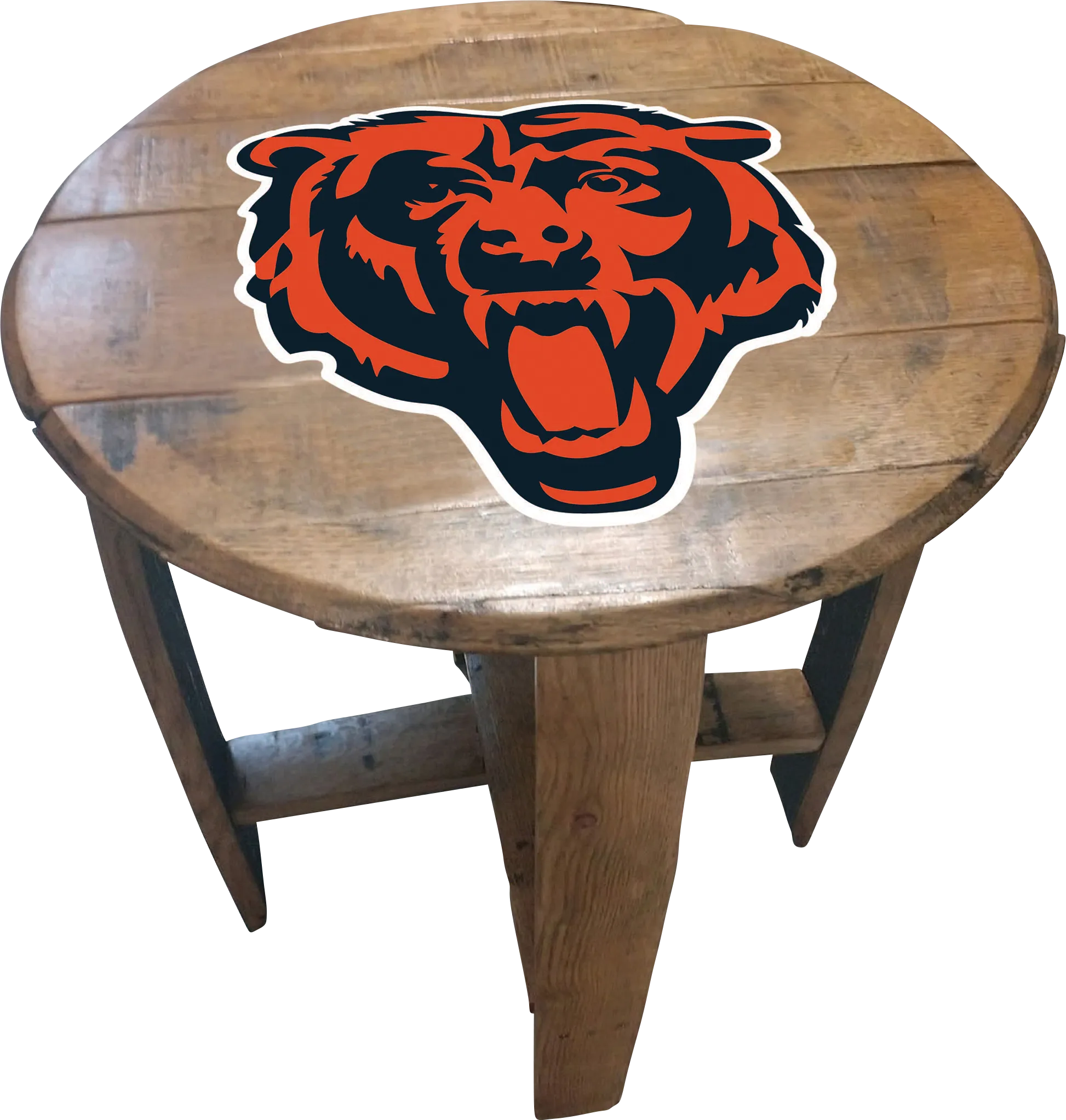 Big Team NFL Chicago Bears Brown End Table
