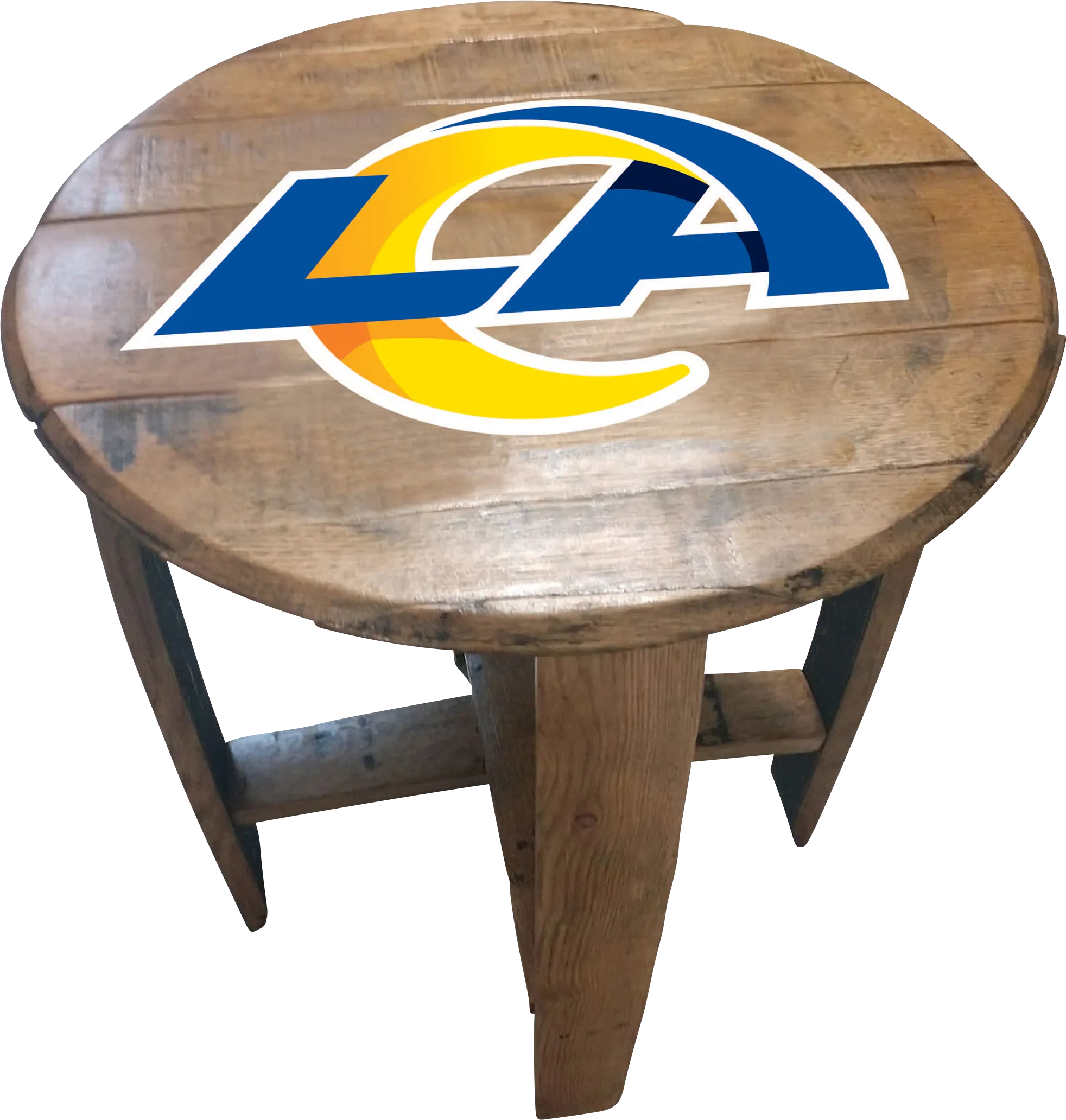 Big Team NFL Los Angeles Rams Brown End Table