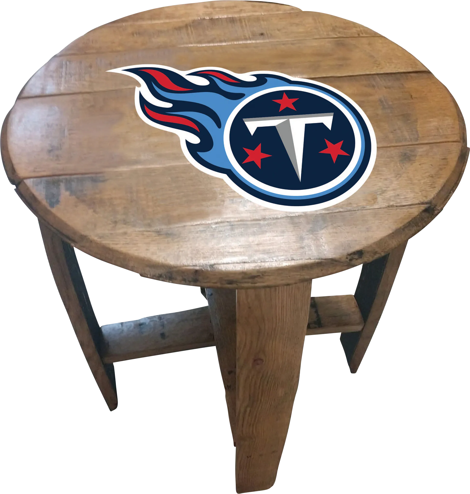 Big Team NFL Tennessee Titans Brown End Table