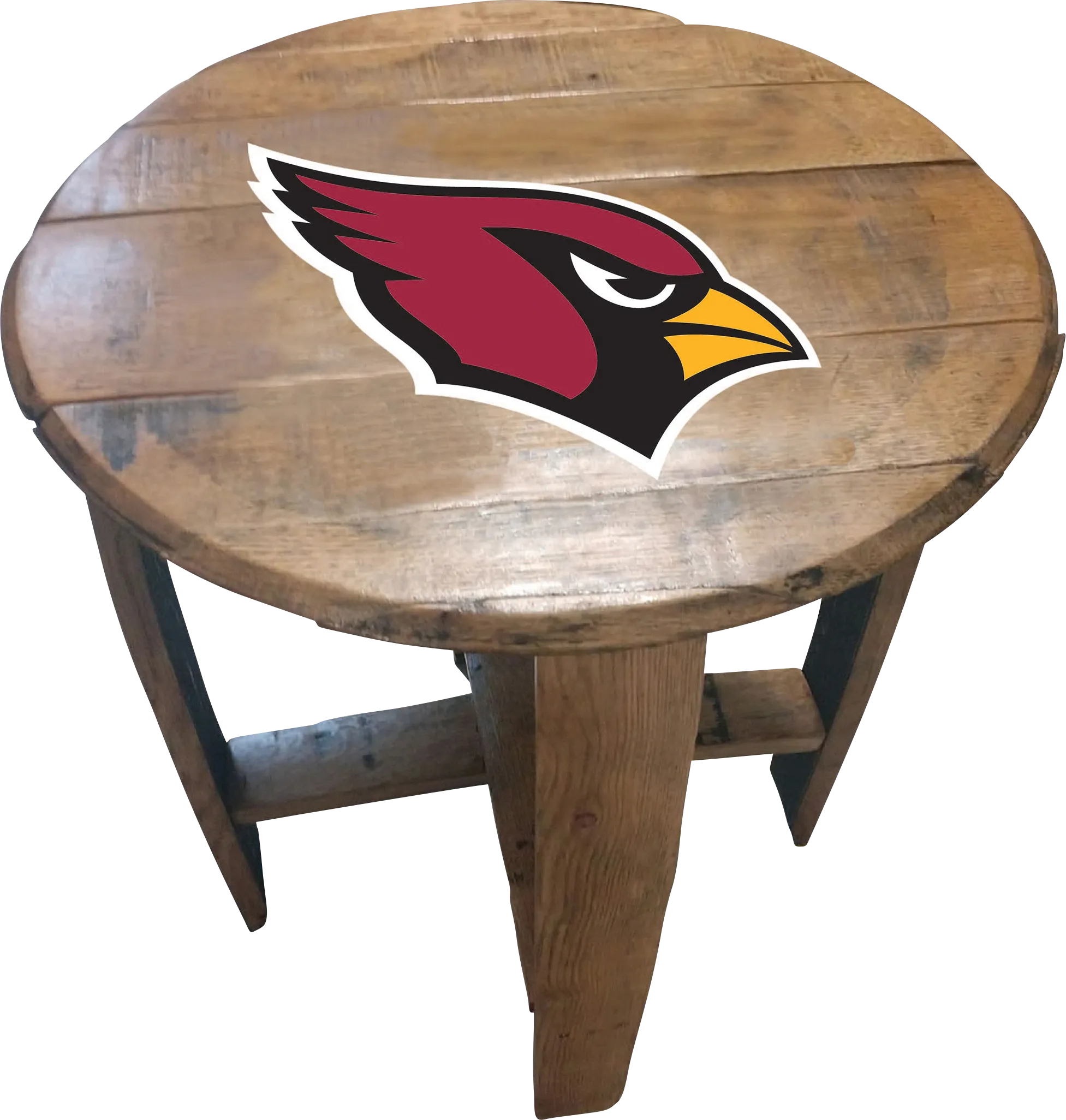 Big Team NFL Arizona Cardinals Brown End Table
