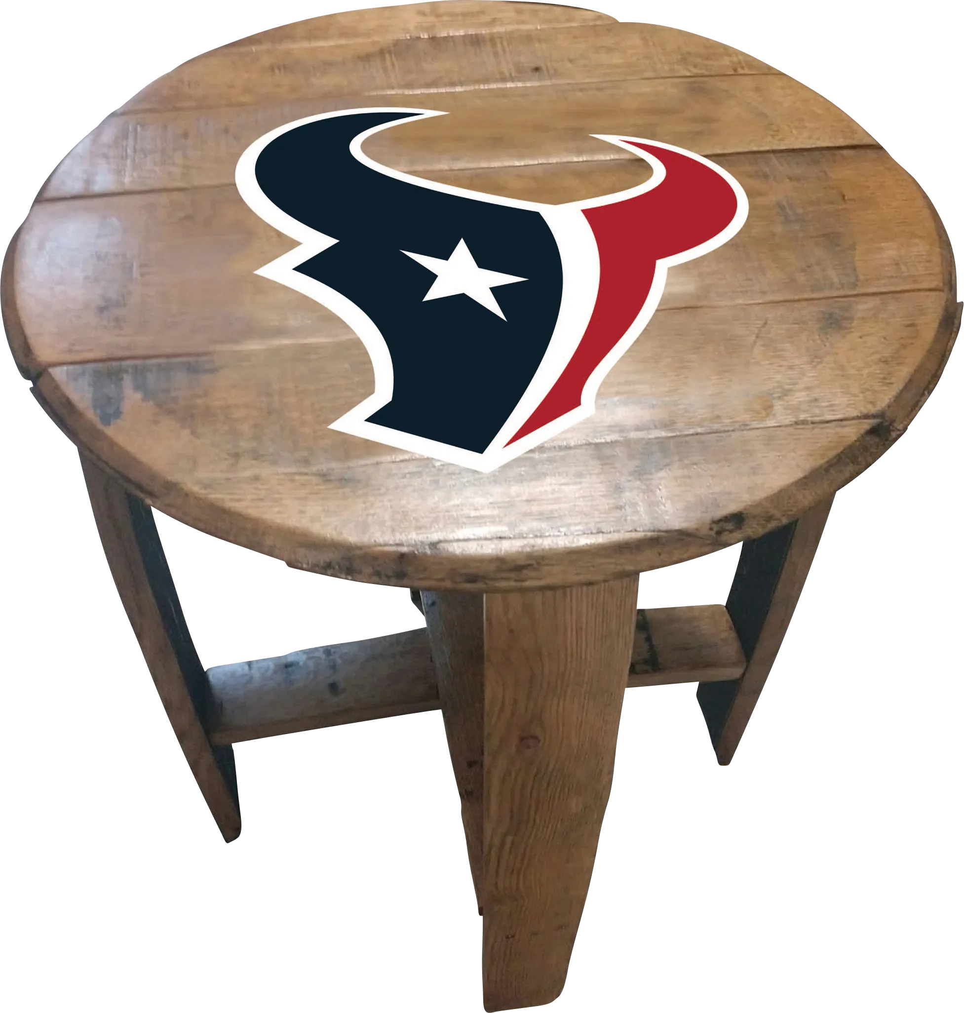 Big Team NFL Houston Texans Brown End Table