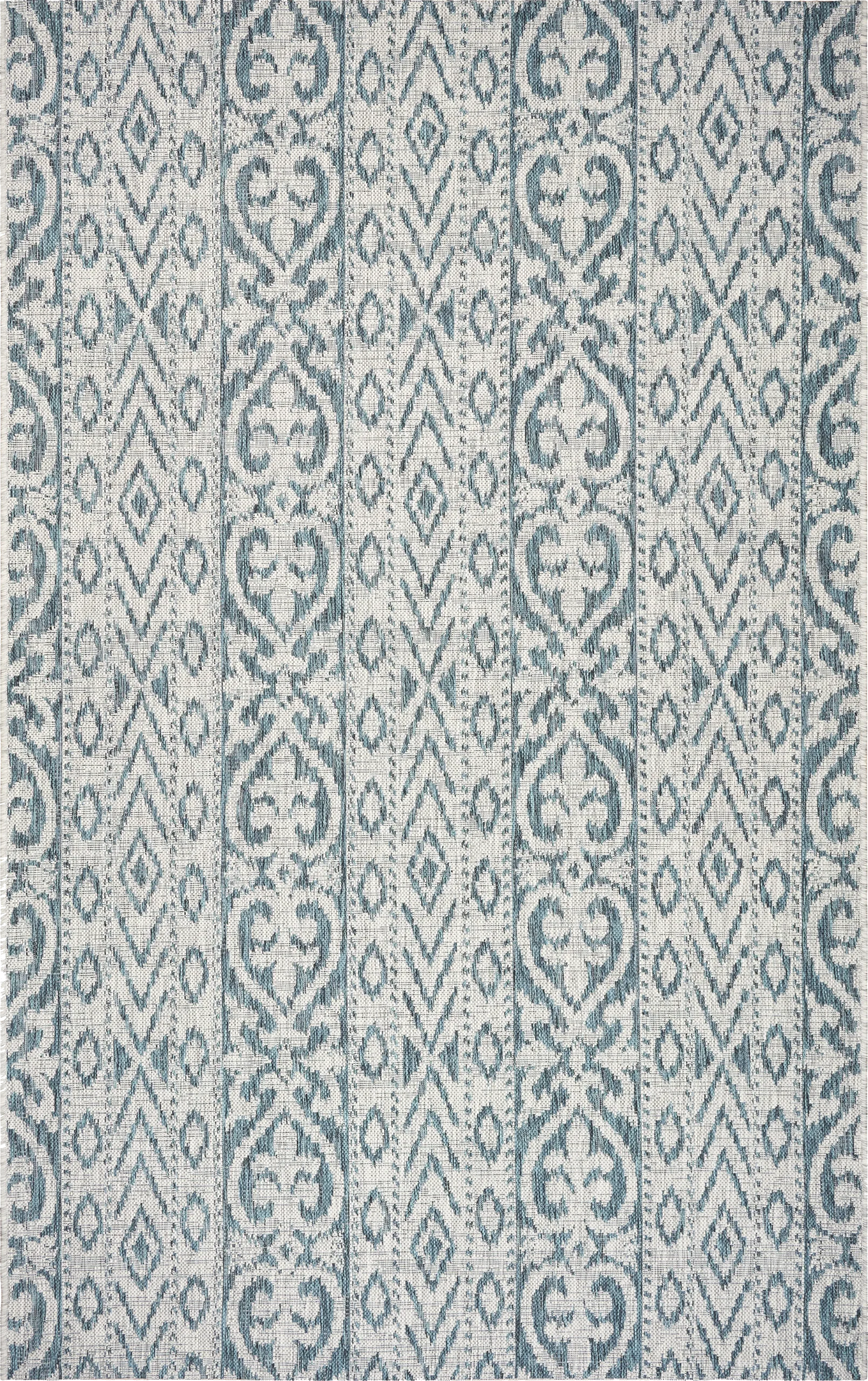 Cosevain Blue/Gray 5' x 8' Indoor/Outdoor Rug