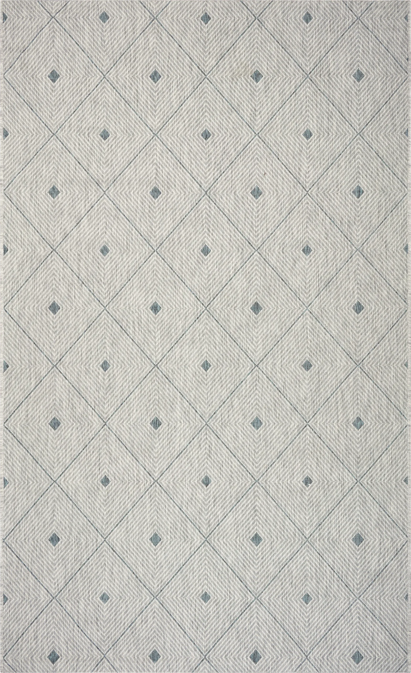 Beverpon Blue/Gray 5' x 8' Indoor/Outdoor Rug