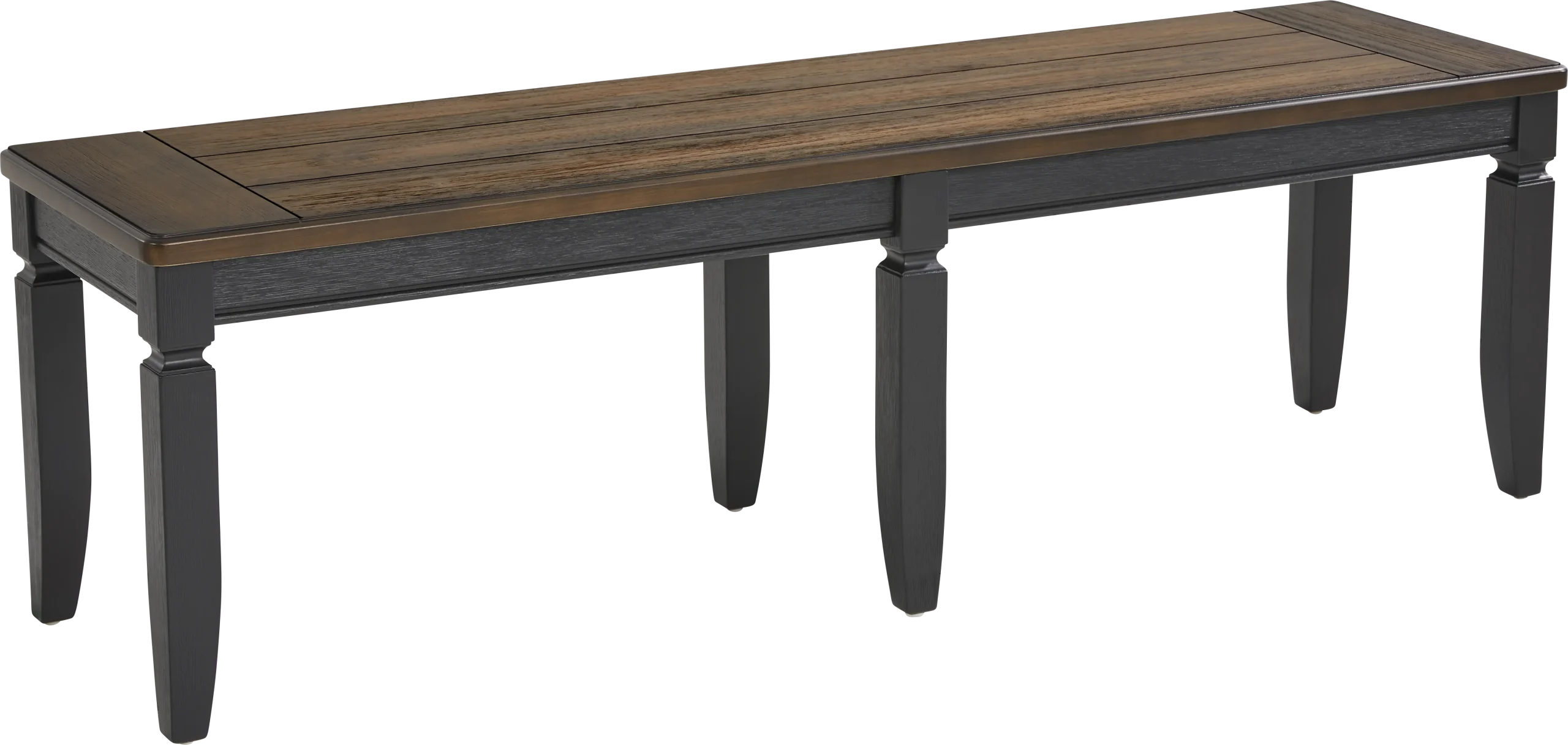 Country Lane Black Bench