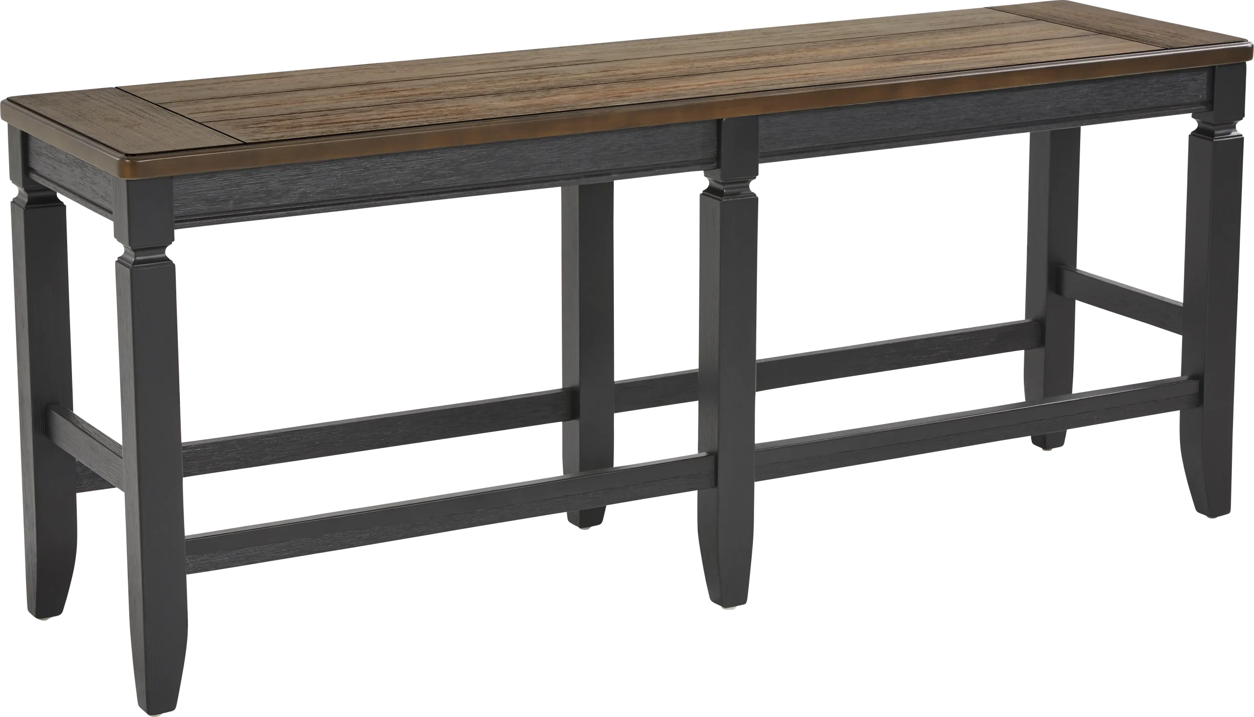 Country Lane Black Counter Height Bench