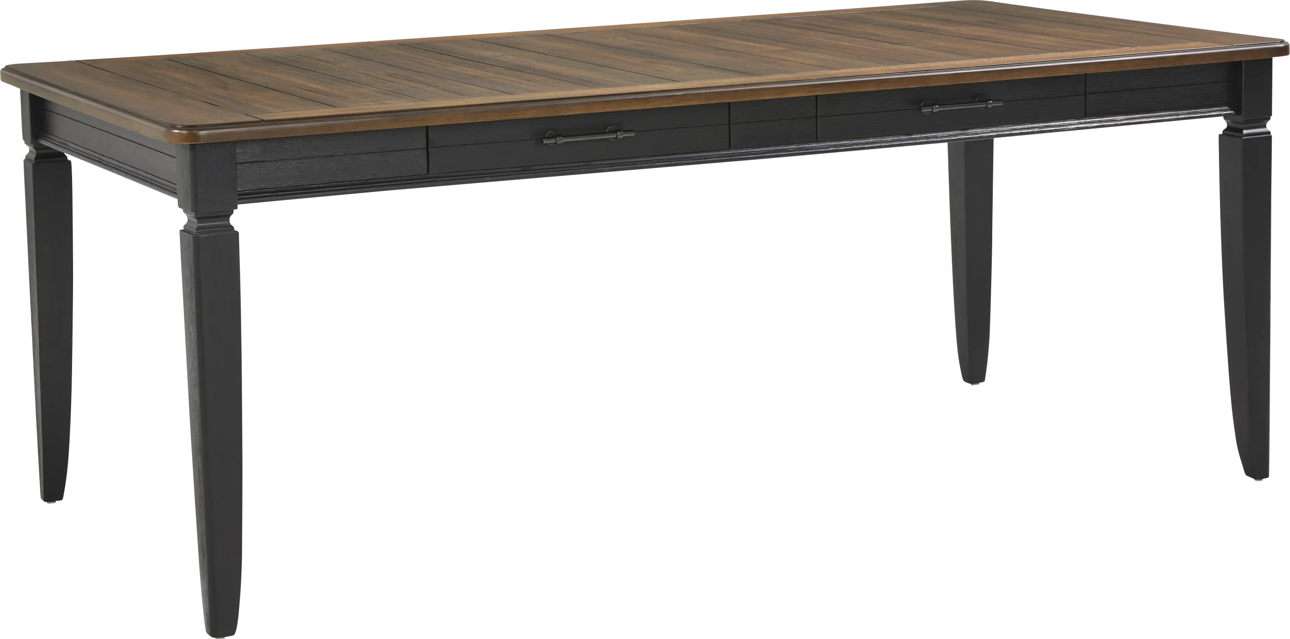 Country Lane Black Rectangle Dining Table