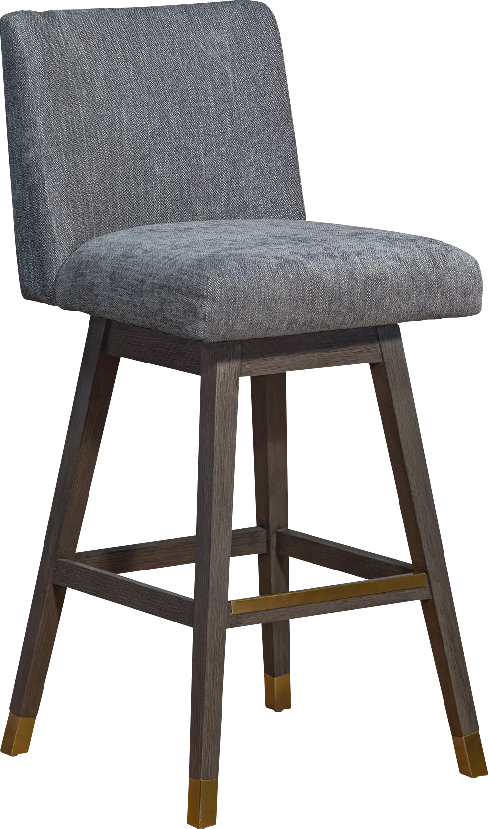 Cauthorn Gray Swivel Barstool