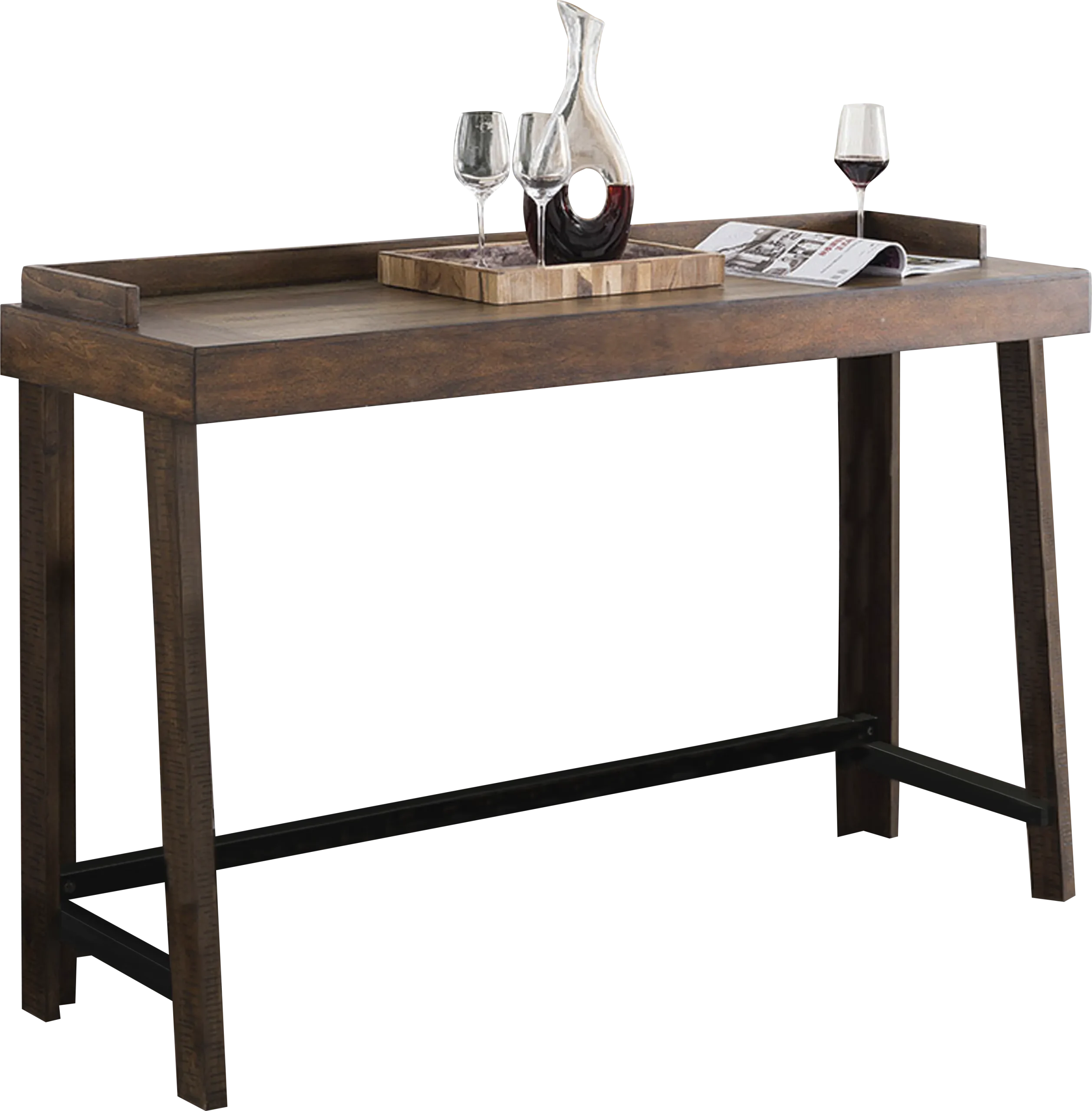 Cedar Creek Brown Counter Height Sofa Table