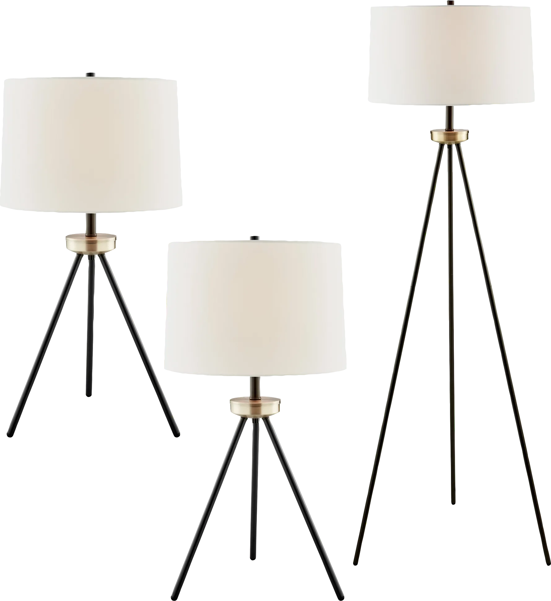Emmons Way Bronze Table Lamps, Set of 3