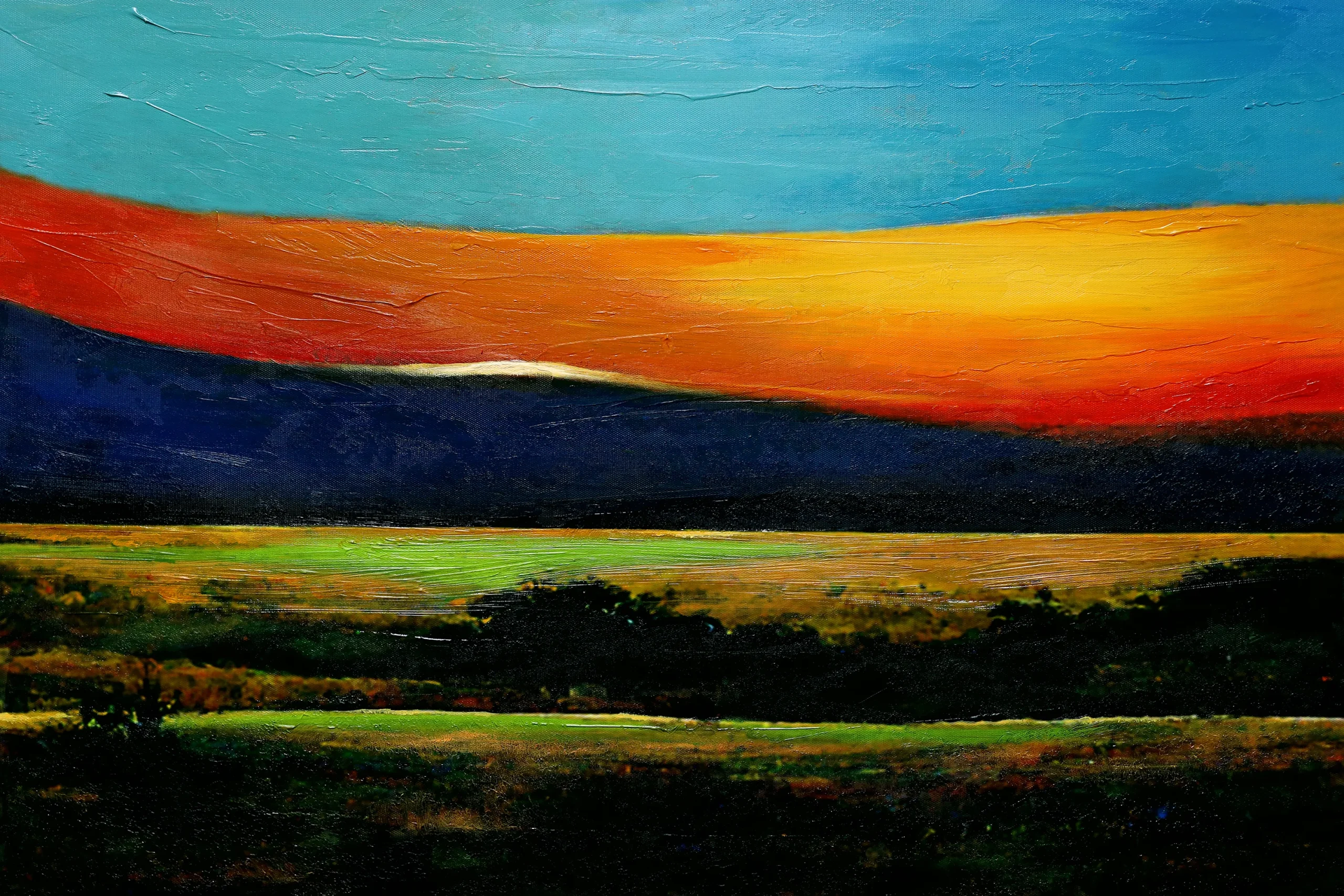 Benbridge II Teal Artwork