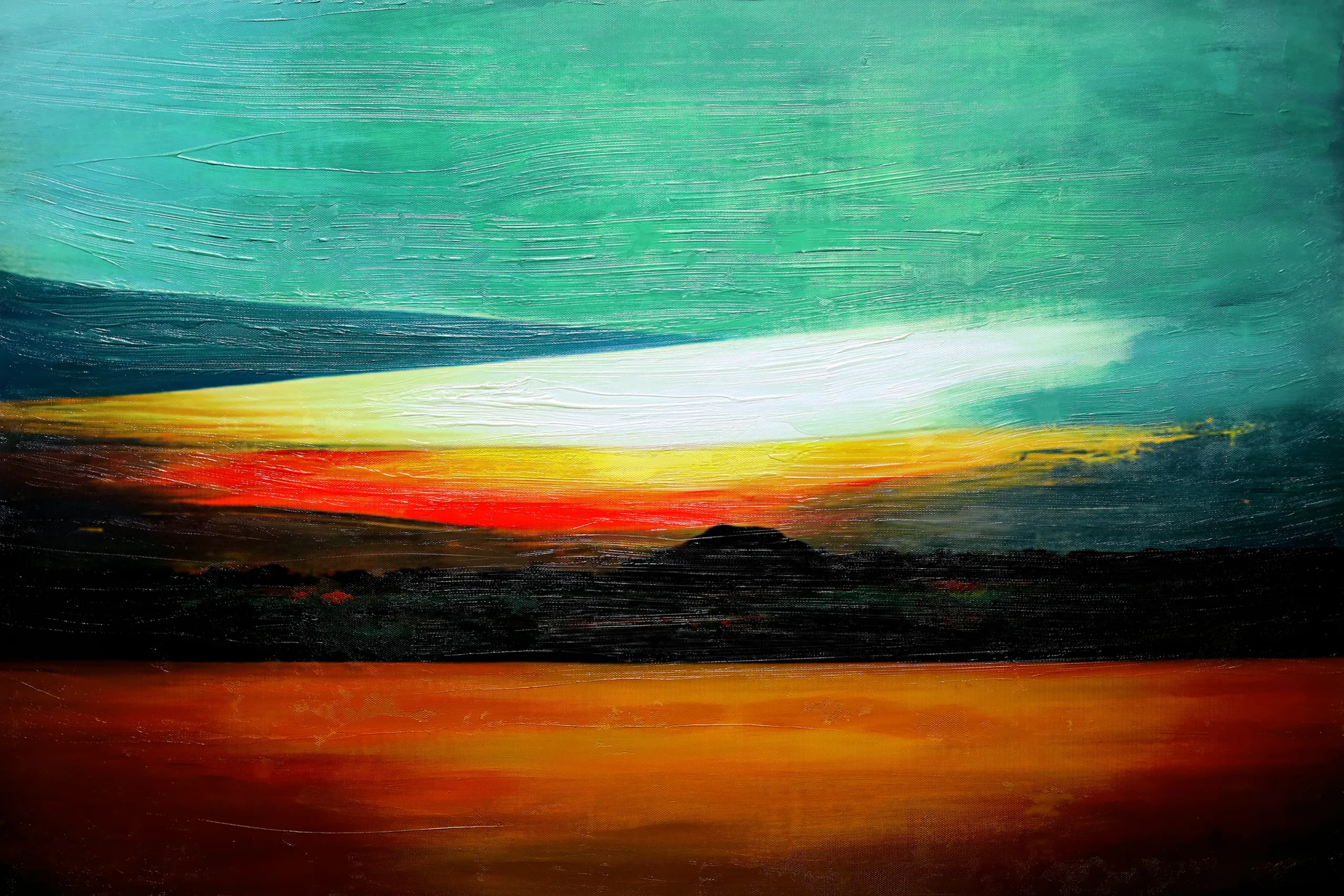 Benbridge I Teal Artwork