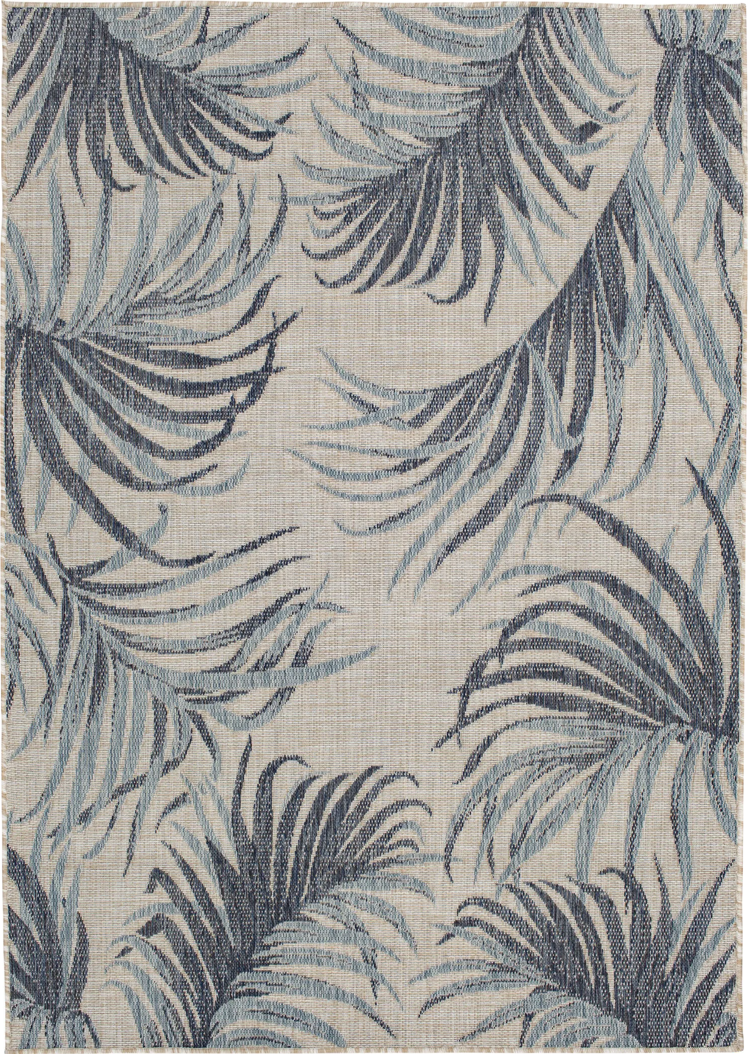 Bethune Shores Dark Blue 5' x 7'3 Indoor/Outdoor Rug
