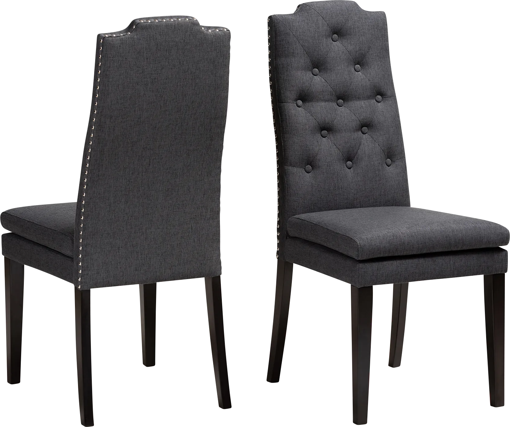 Delwood Charcoal Side Chair, Set of 2
