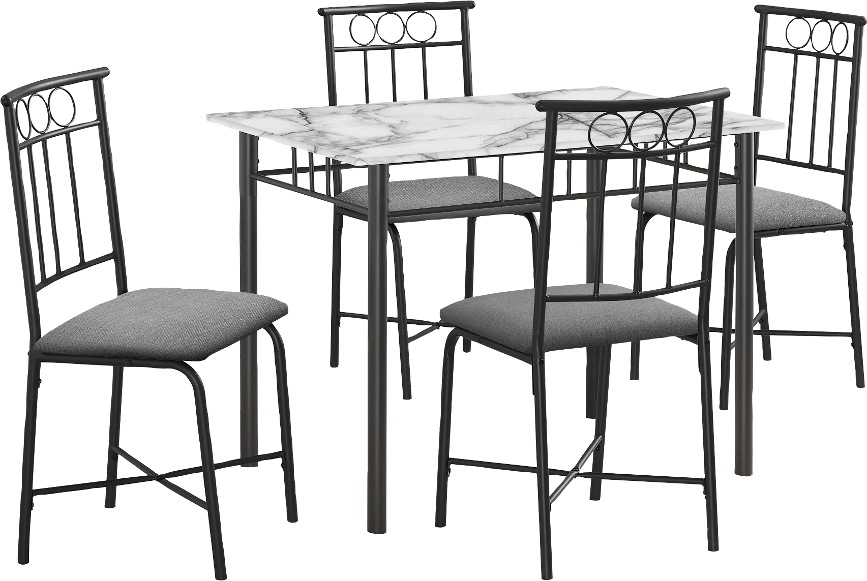 Daveitta Gray Dining Table Set