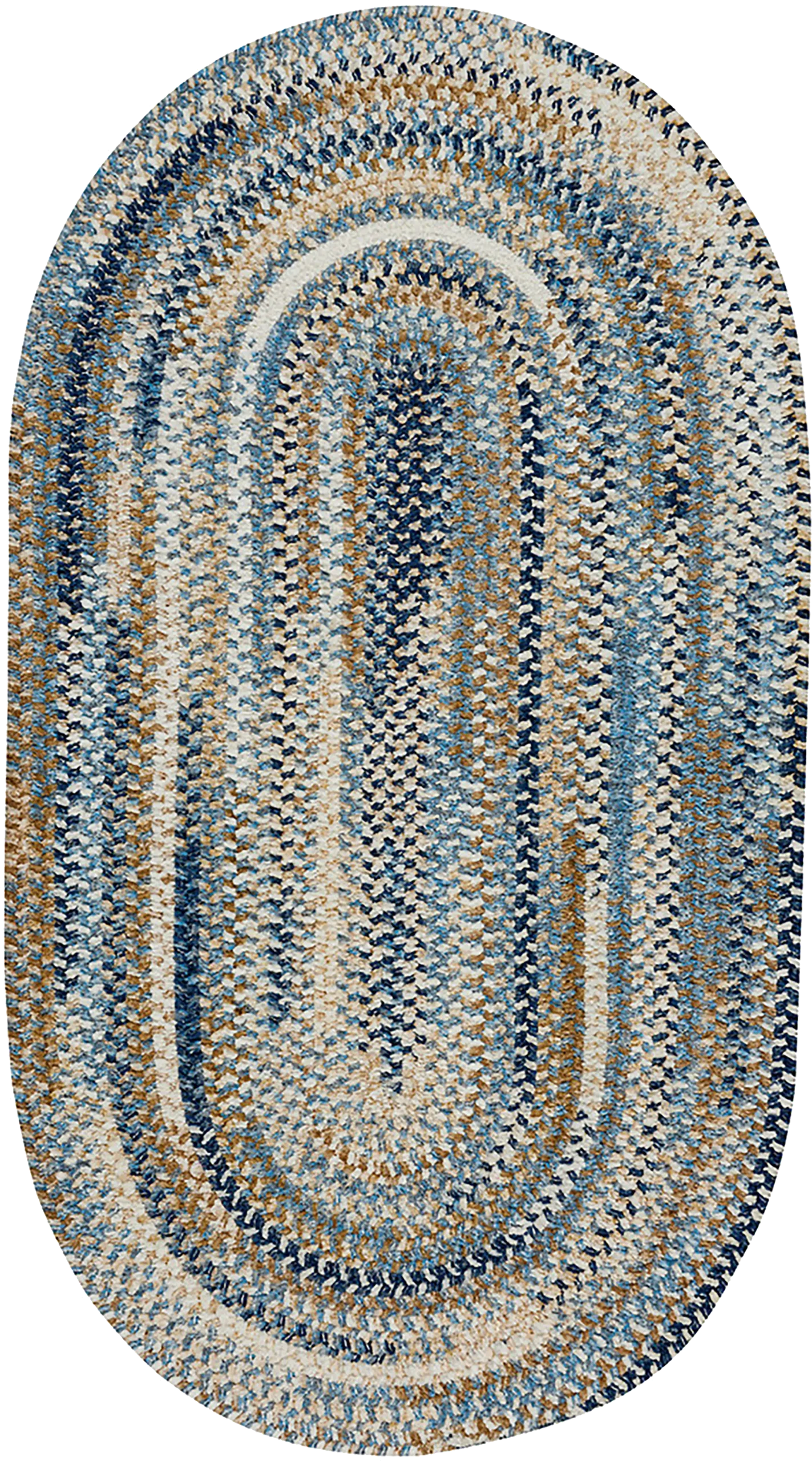 Bexmark Blue 3' x 5' Oval Rug
