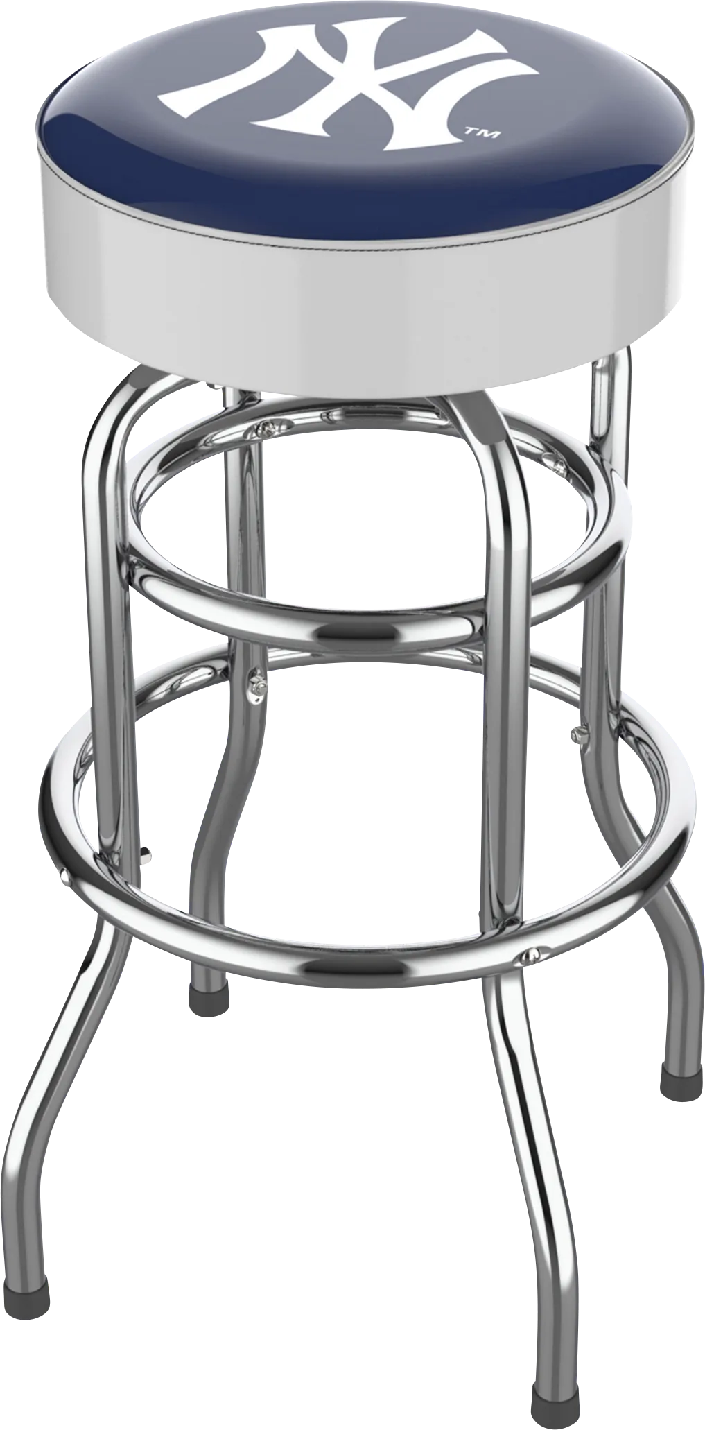 New York Yankees White Barstool