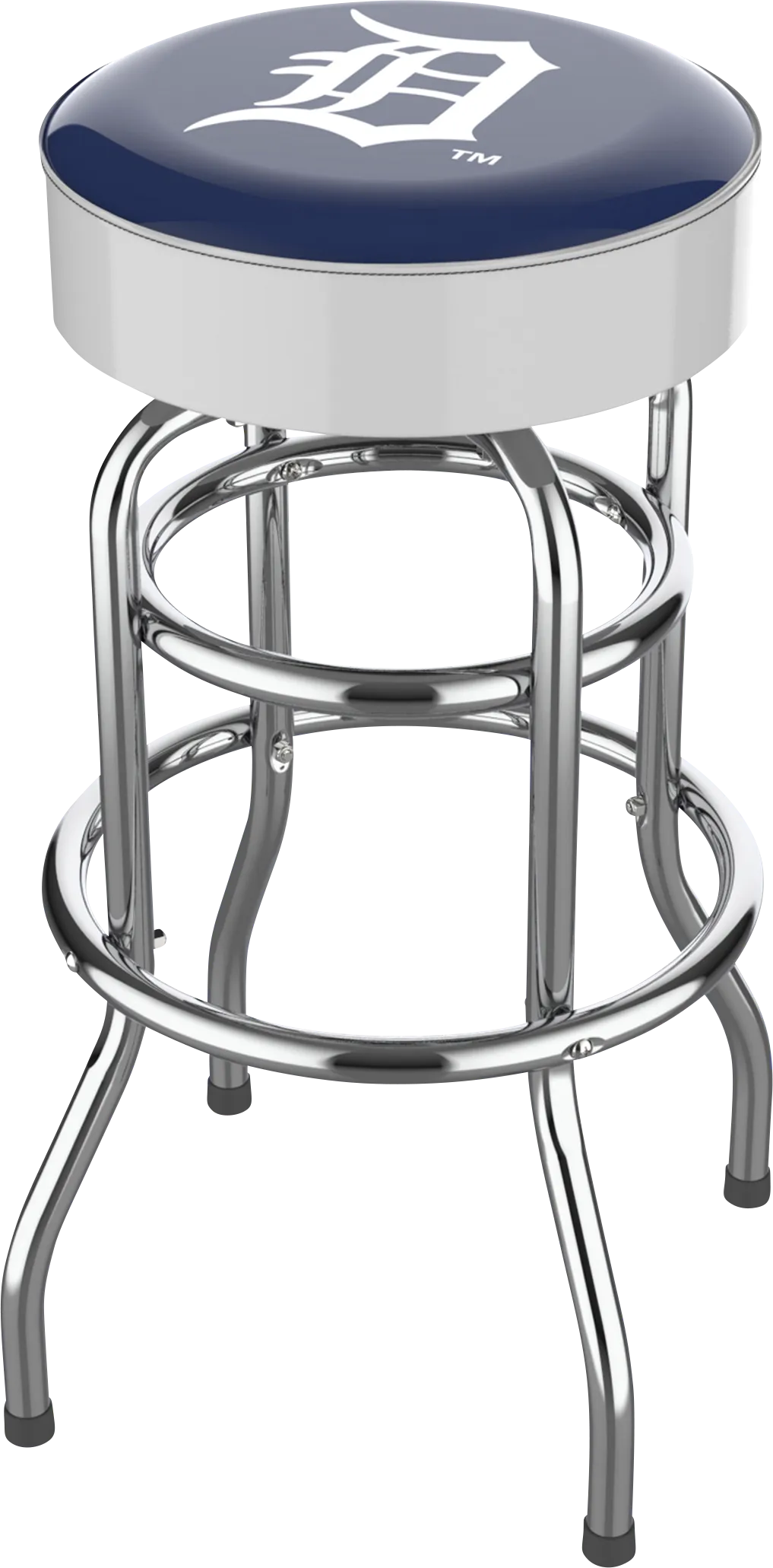 Detroit Tigers White Barstool